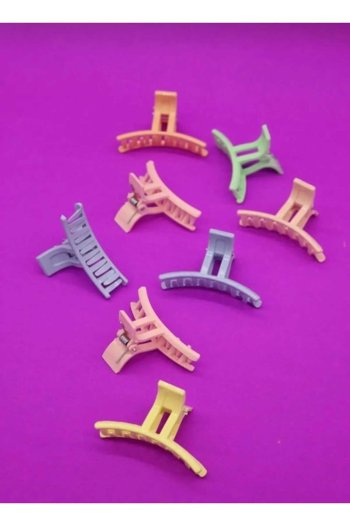 Renkli Orta Boy KAHVERENK Mandal Toka - Trend Şık Toka 4 cm