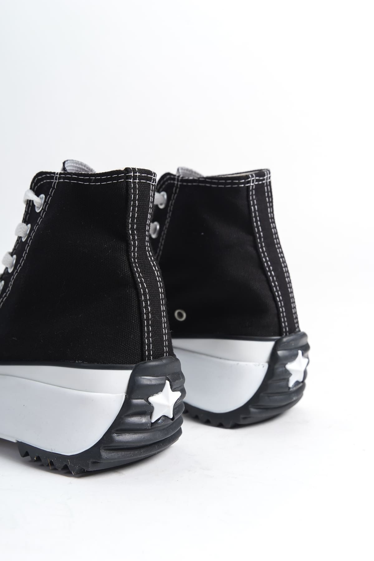 ROMA Bağcıklı Ortopedik Taban Kadın Sneaker Spor Ayakkabı  TBT - Siyah