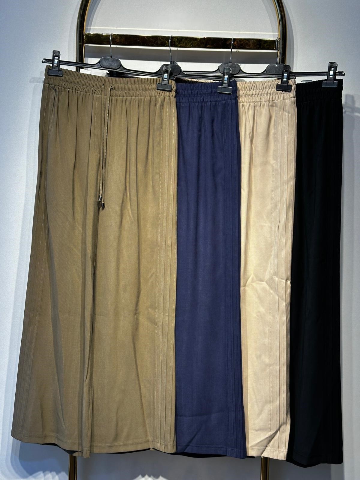 SENTEZ Ekvator Yanı Nervürlü Geniş Paça Pantolon