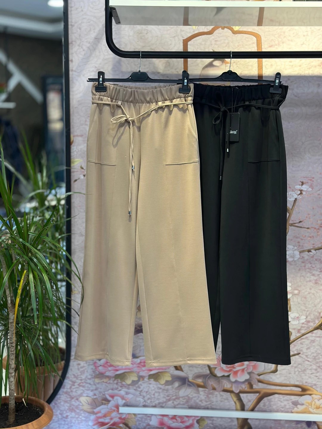 SENTEZ LİON BAMBU GENİŞ PAÇA PANTOLON