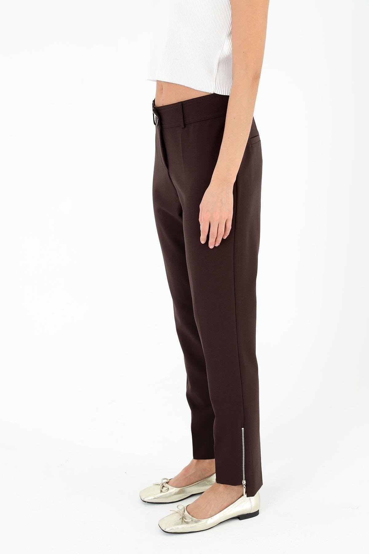 SENTEZ Paçası Fermuarlı Classic Pantolon