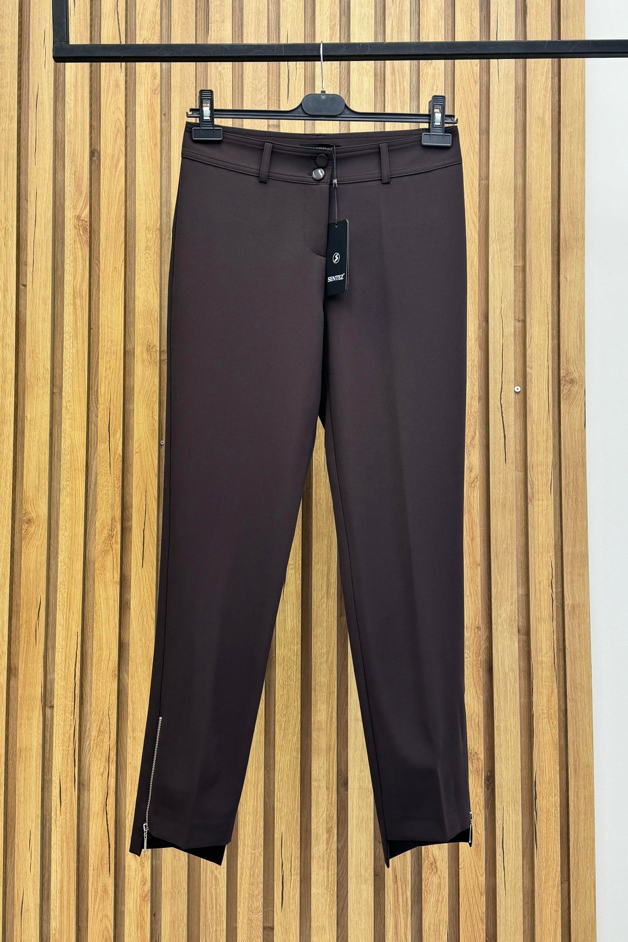 SENTEZ Paçası Fermuarlı Classic Pantolon