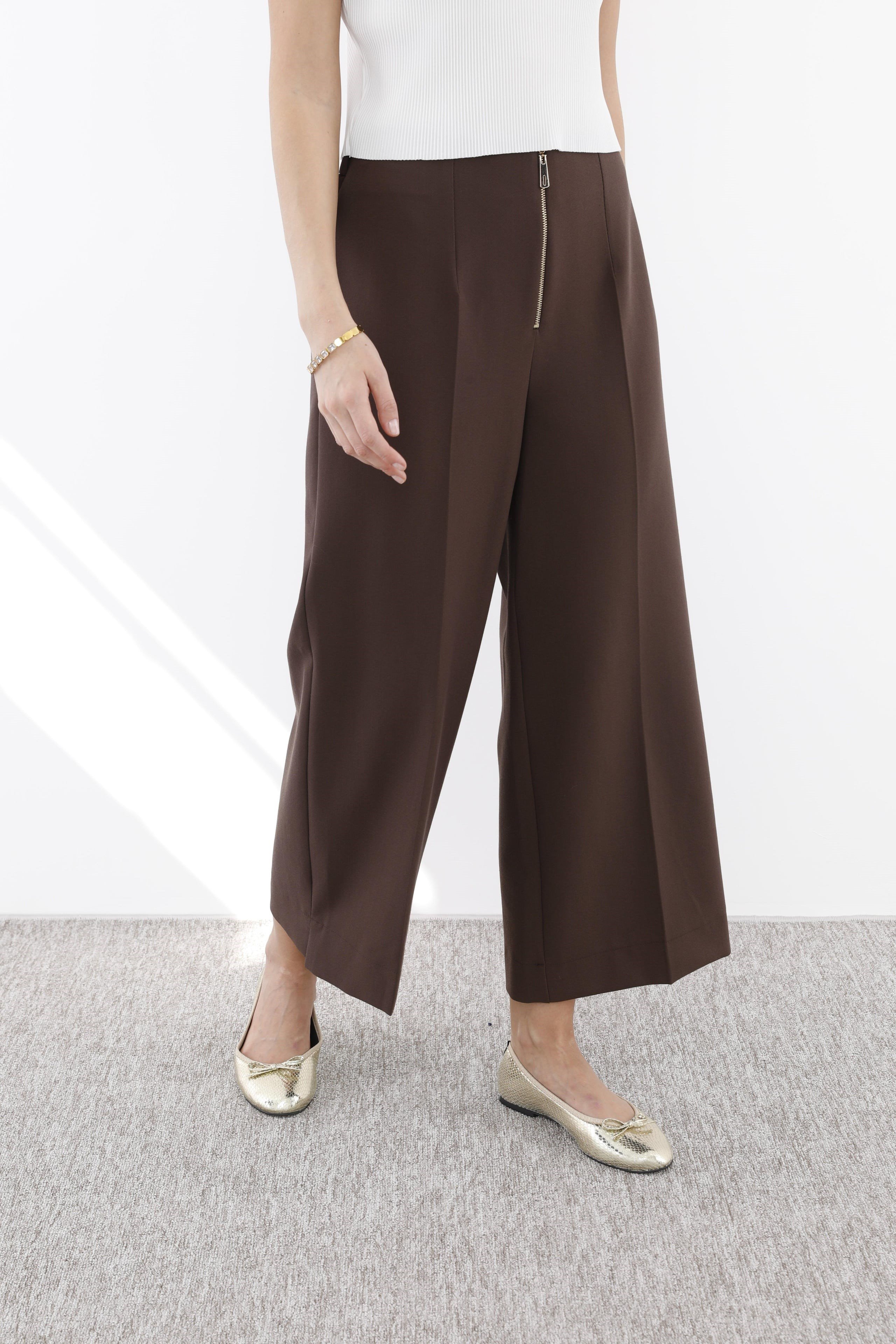 SENTEZ QUEEN KISA GENİŞ PAÇA PANTOLON