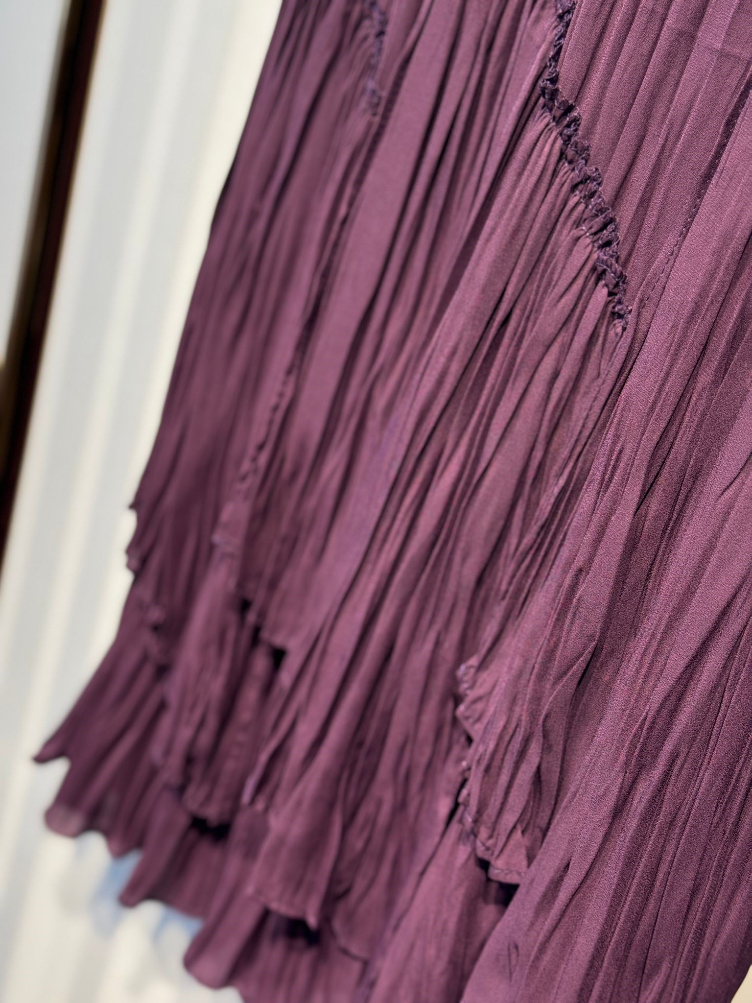 SENTEZ Viola Parçalı Kırıştırma Etek
