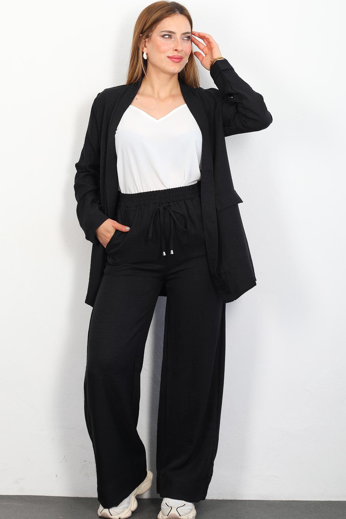 Sİ Design 11100 Kemik Düğmeli Blazer Ceket