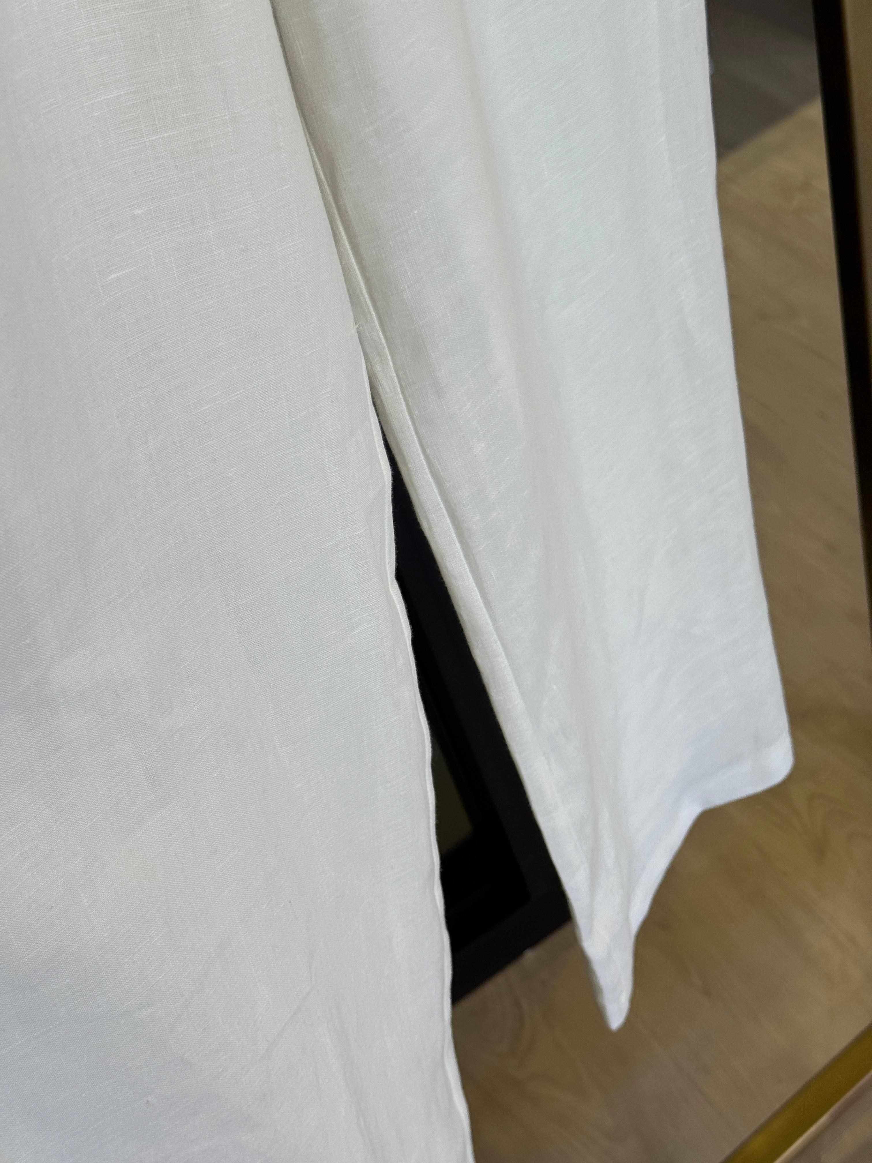 Sİ Design 21110 Belden Lastikli Keten Pantolon