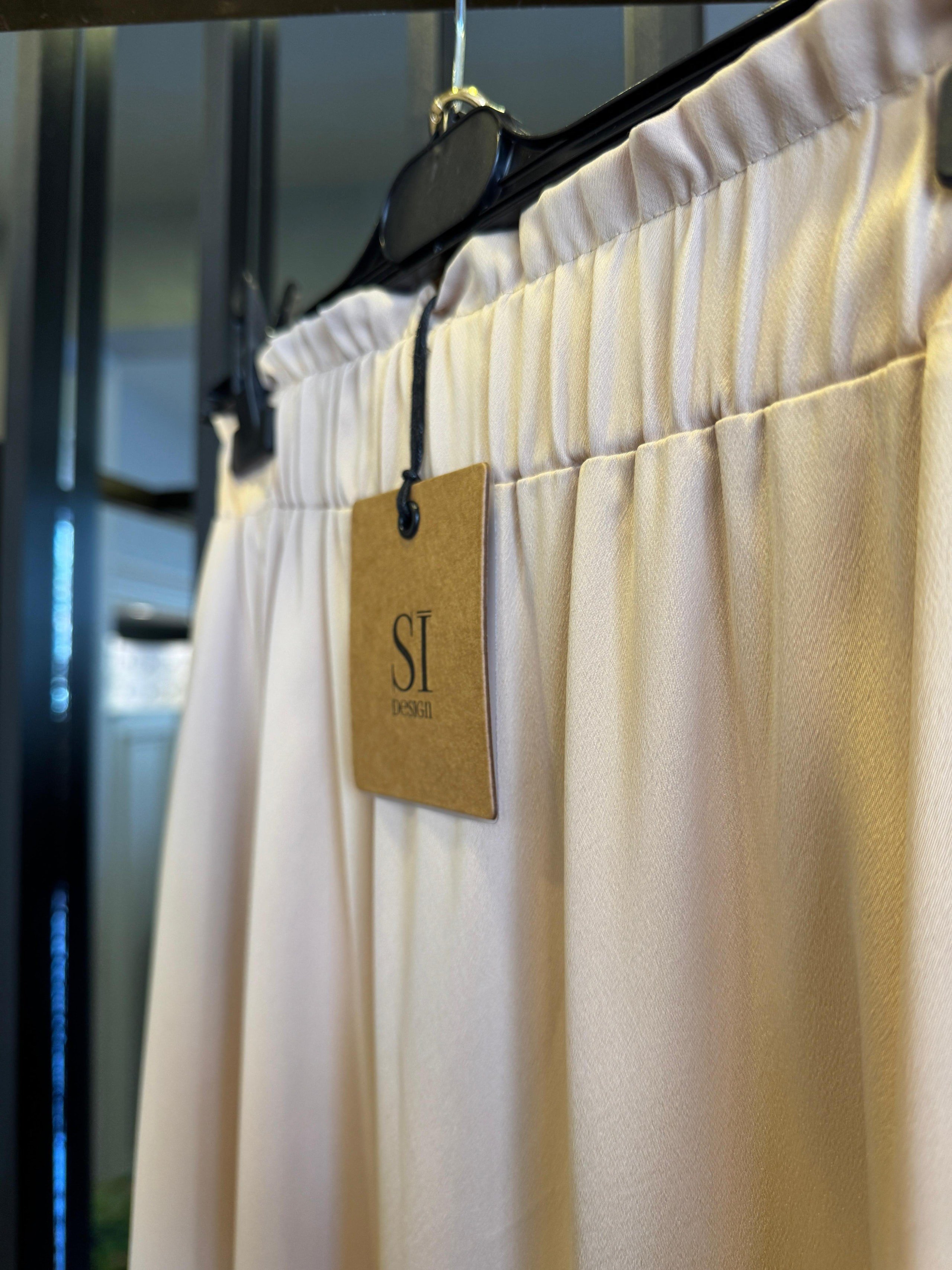 Sİ Design 31120 Gold Zincir Kemer Detaylı Beli Lastikli Etek