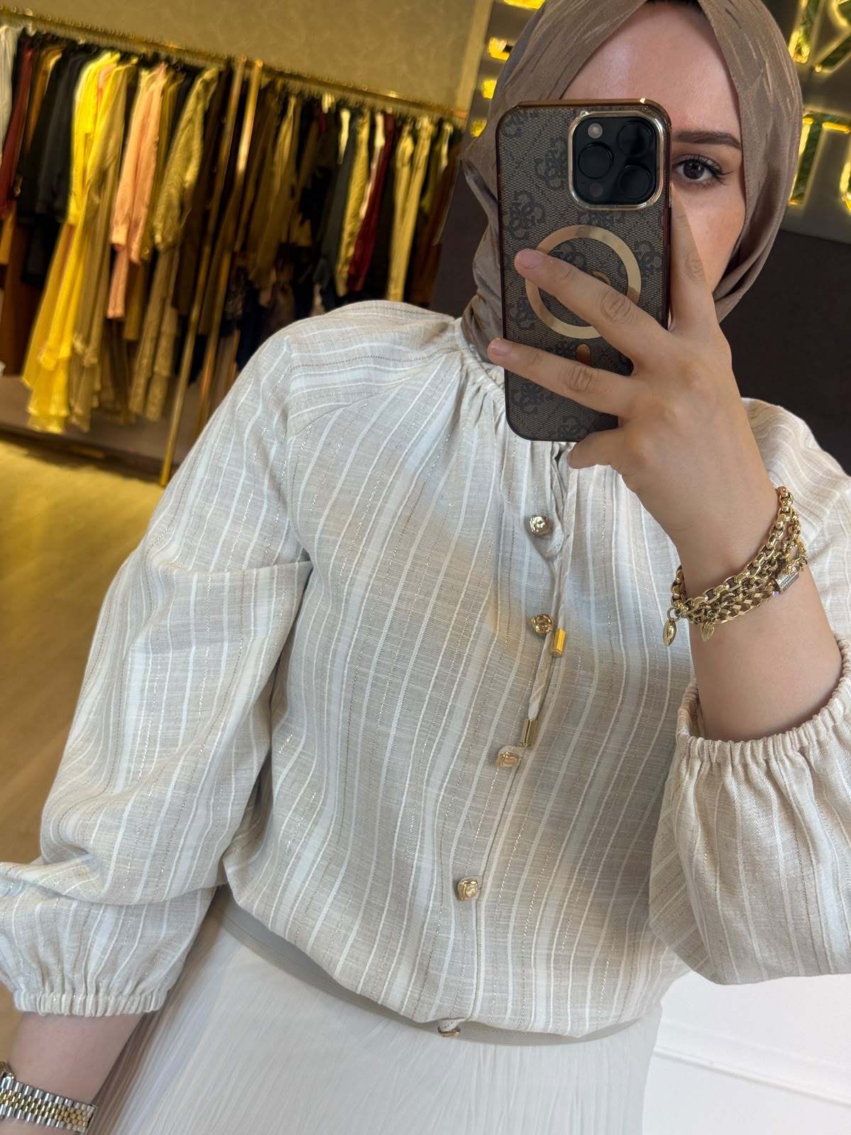 Si Design my8 4282 Düğme Detaylu Blouse