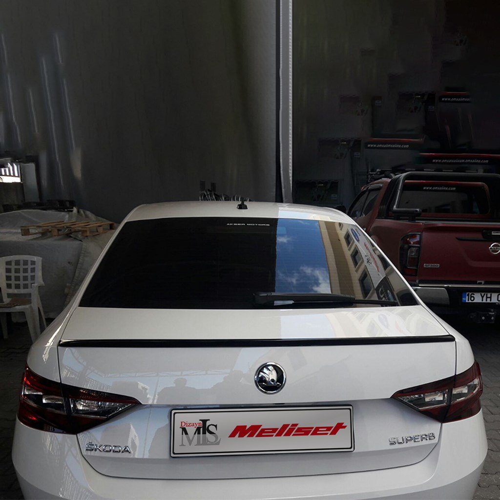 Skoda Superb 2 B8 Anatomik Spoiler 2016 Yılı ve Sonrasına Uyumludur