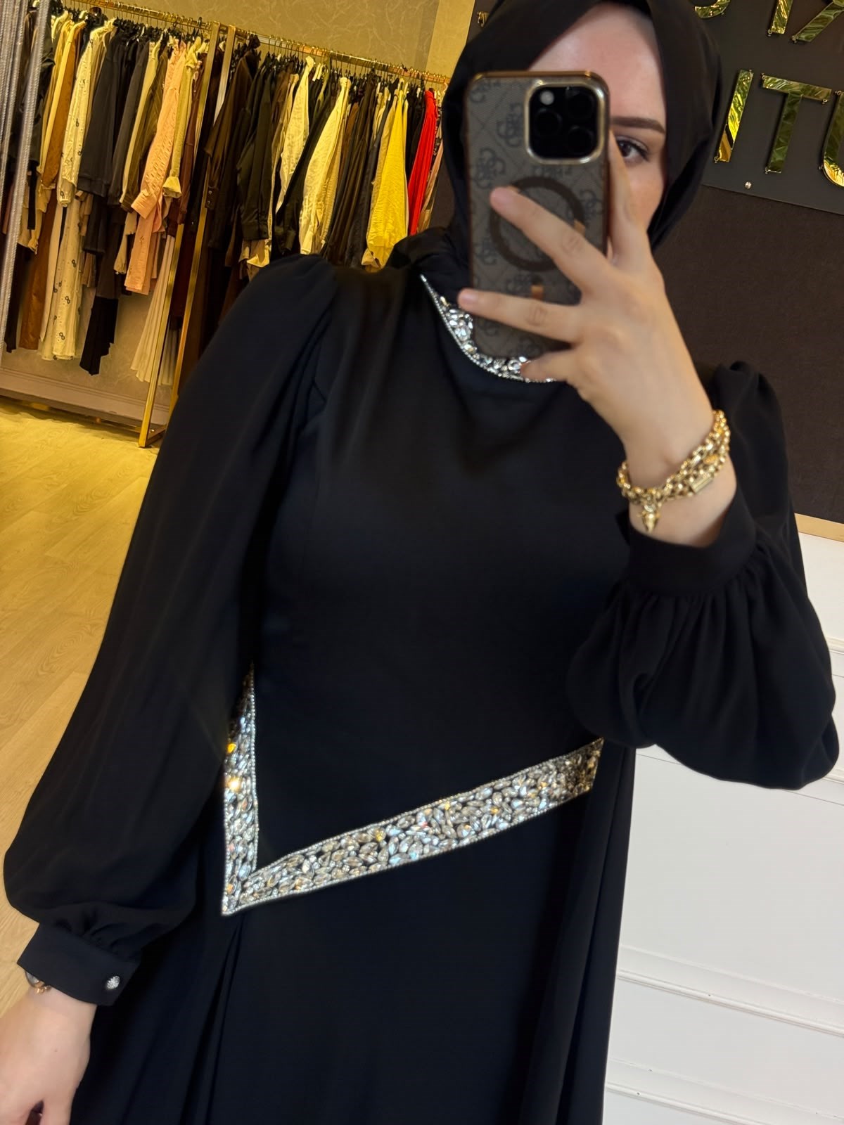 SOLİS Saten Taşlı Abiye