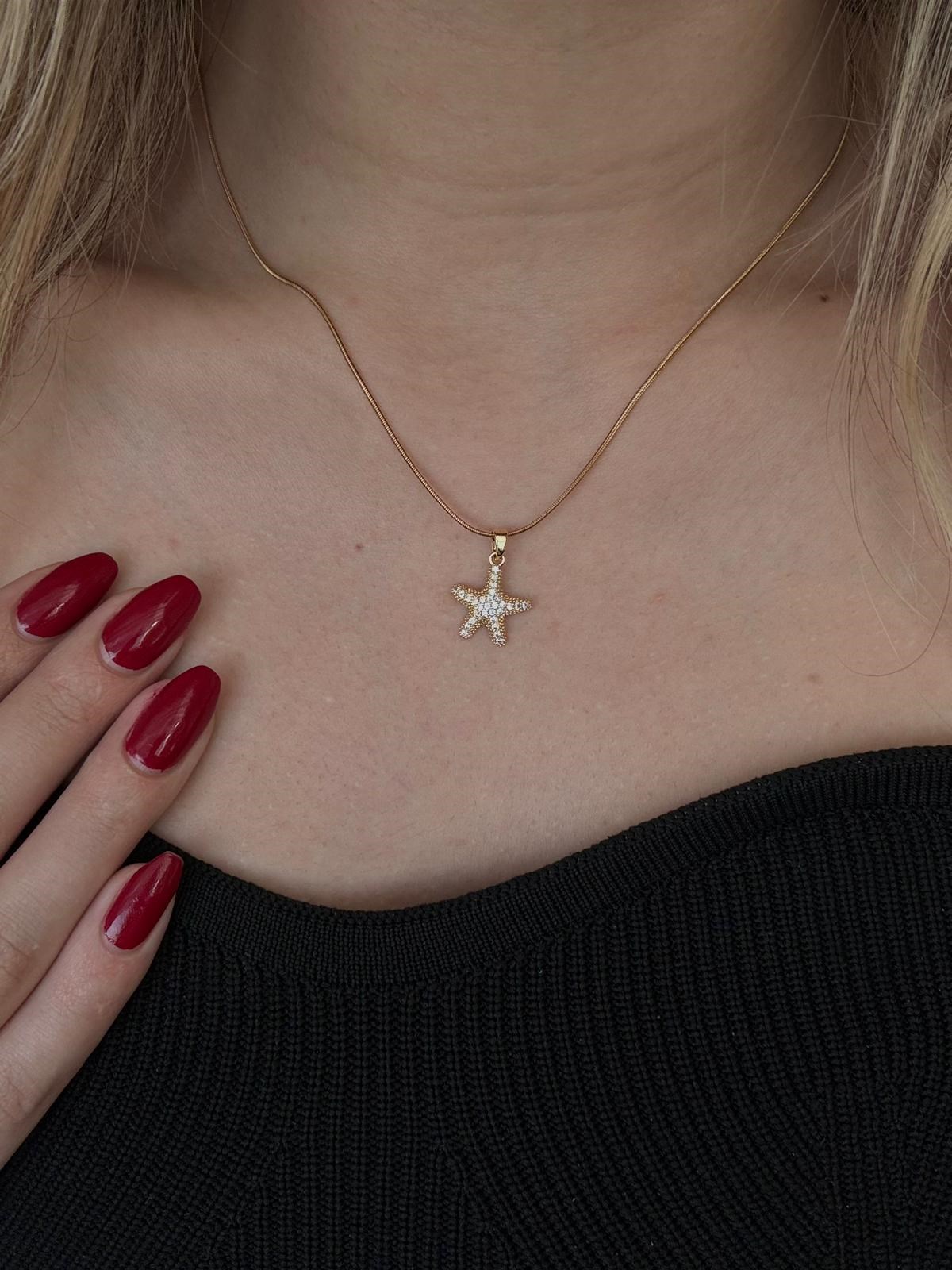 Starfish Gold Kolye