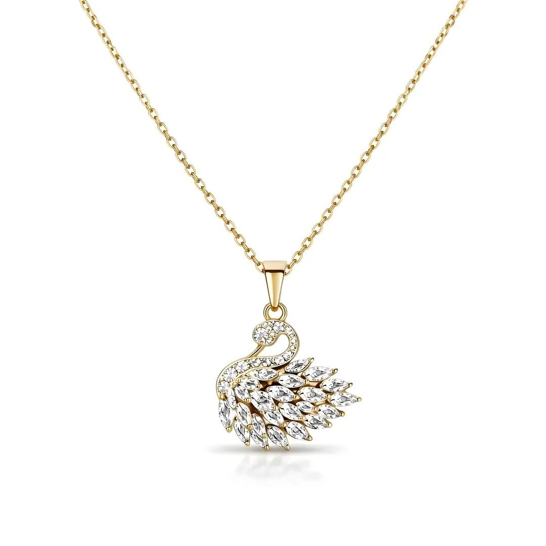 Swan Kuğu Kolye Gold