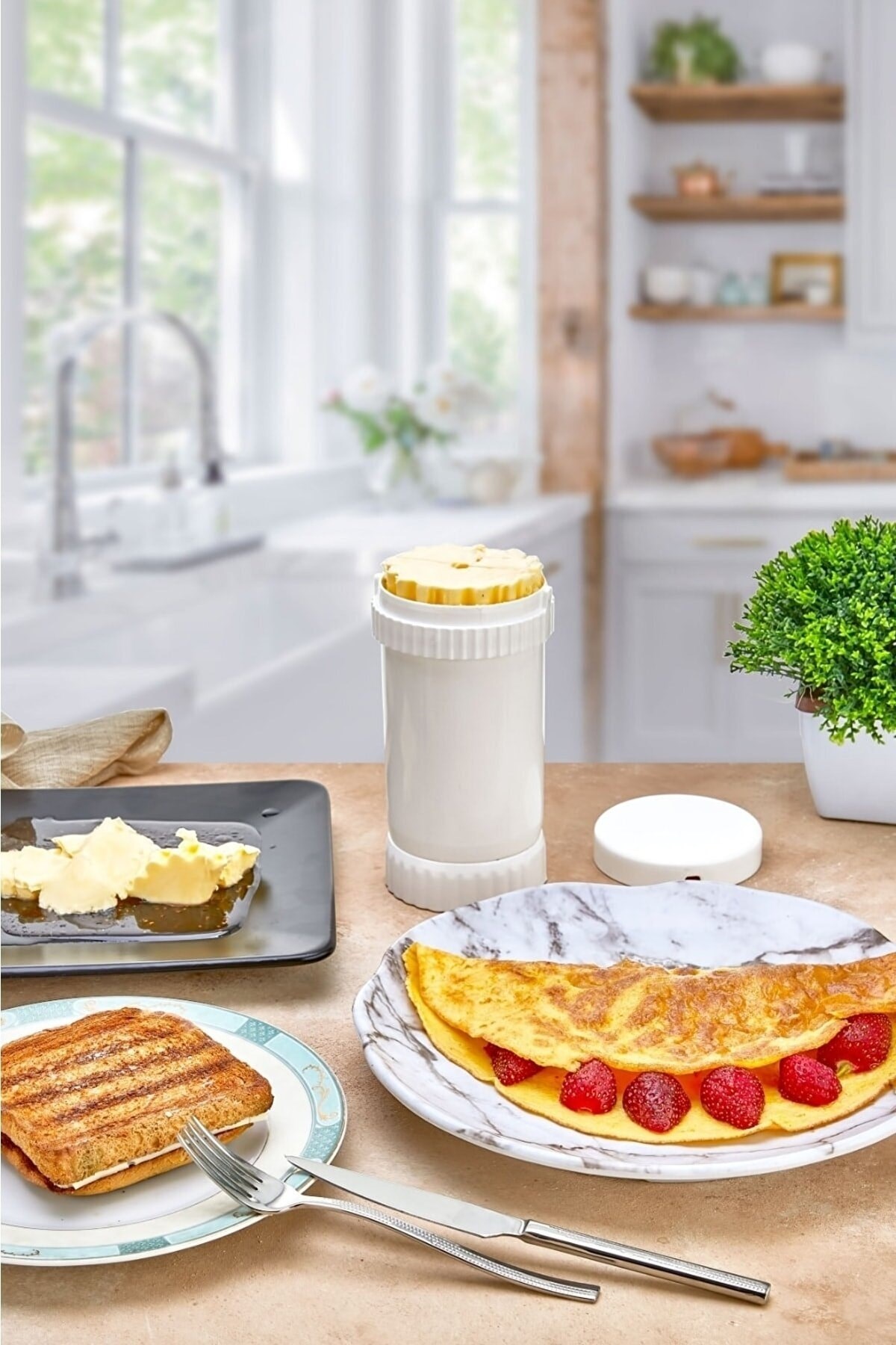 Tereyağı Kesme Aparatı - Tereyağı Sürme, Yayma, Saklama, Ölçme Kabı, Tereyağlık
