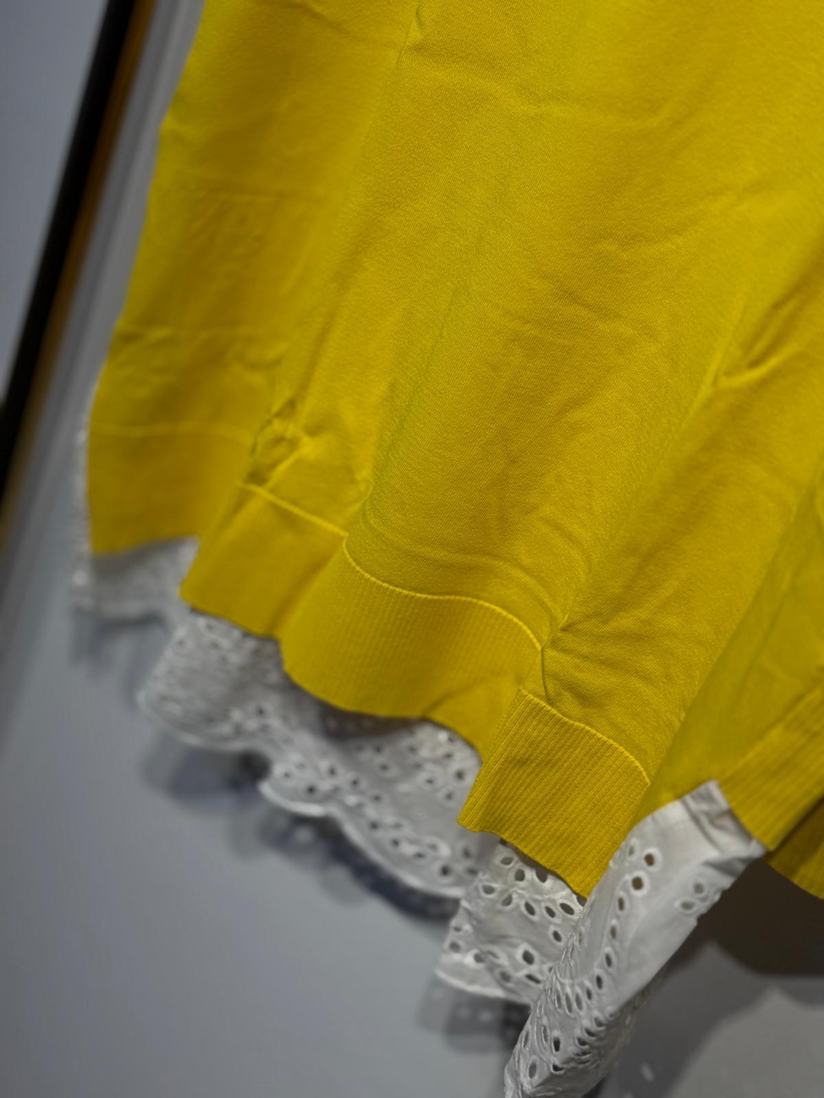 TIĞ TRİKO Arkası Güpür Çizgili Rayan Tunik