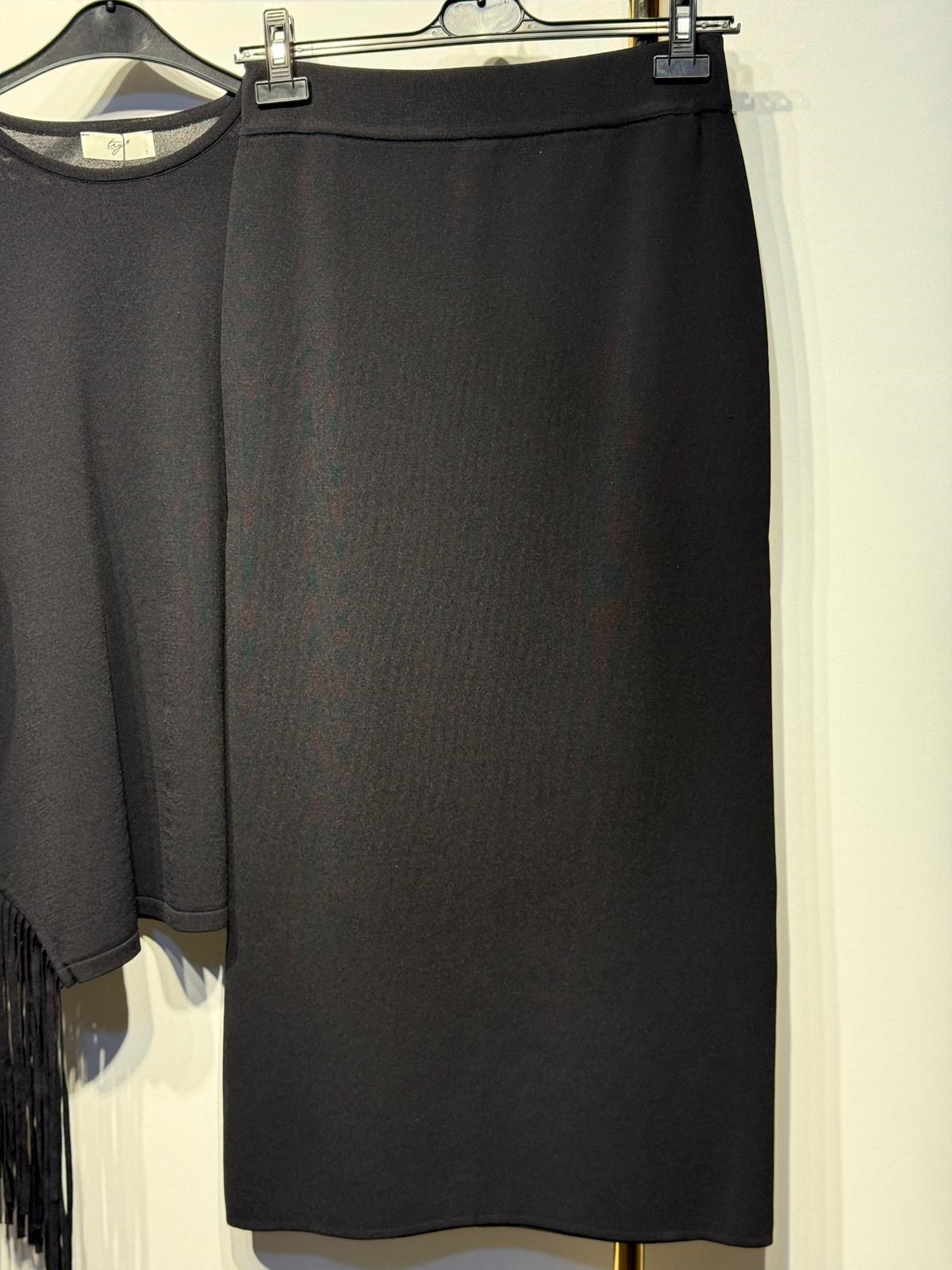 TIĞ TRİKO Püskül Detaylı Rayon Bluz - Etek Takım