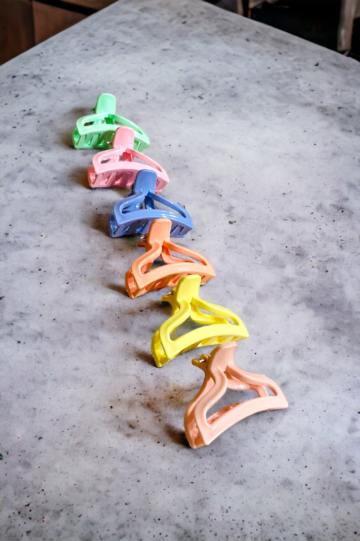 Üçgen Model 6 Adet Büyük Boy 7 Cm Mandal Toka