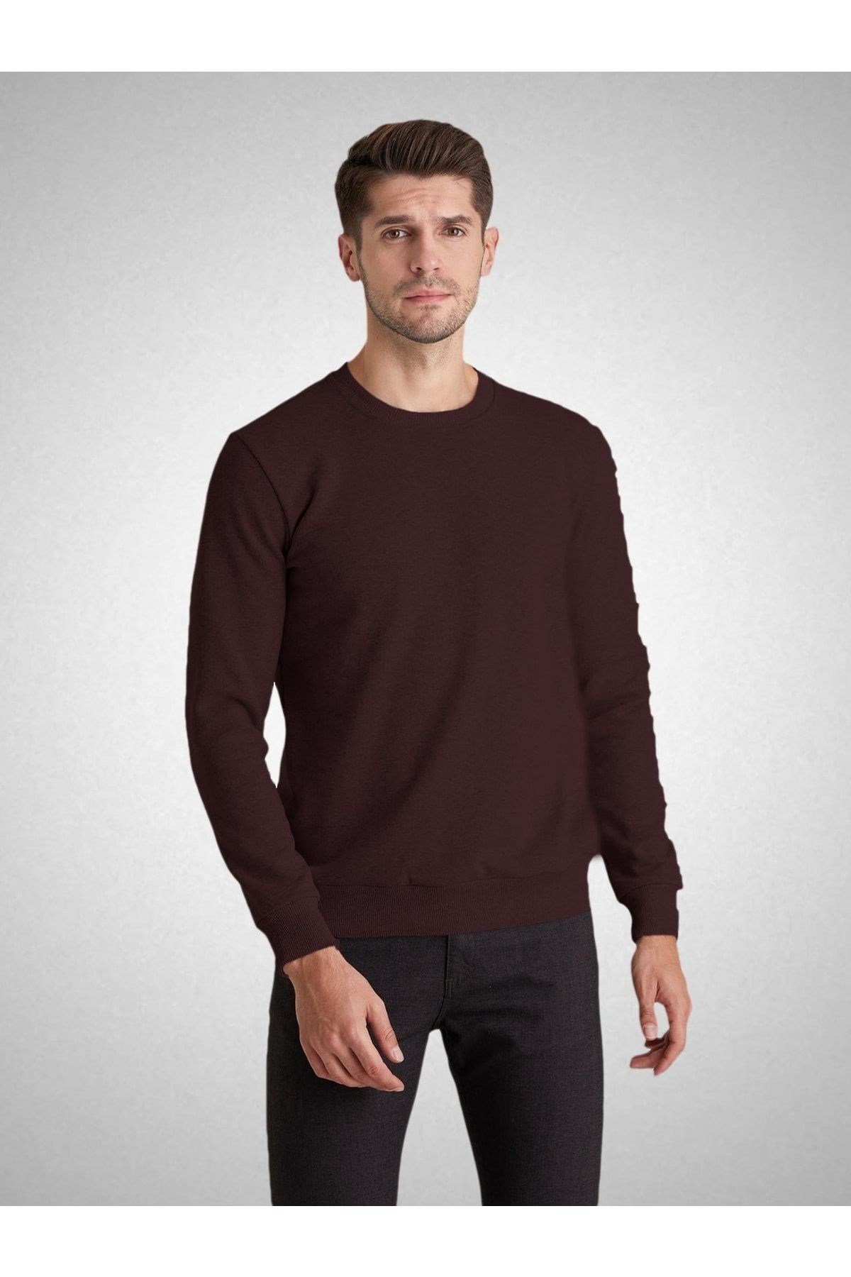Unisex Bordo Basic Sweatshirt