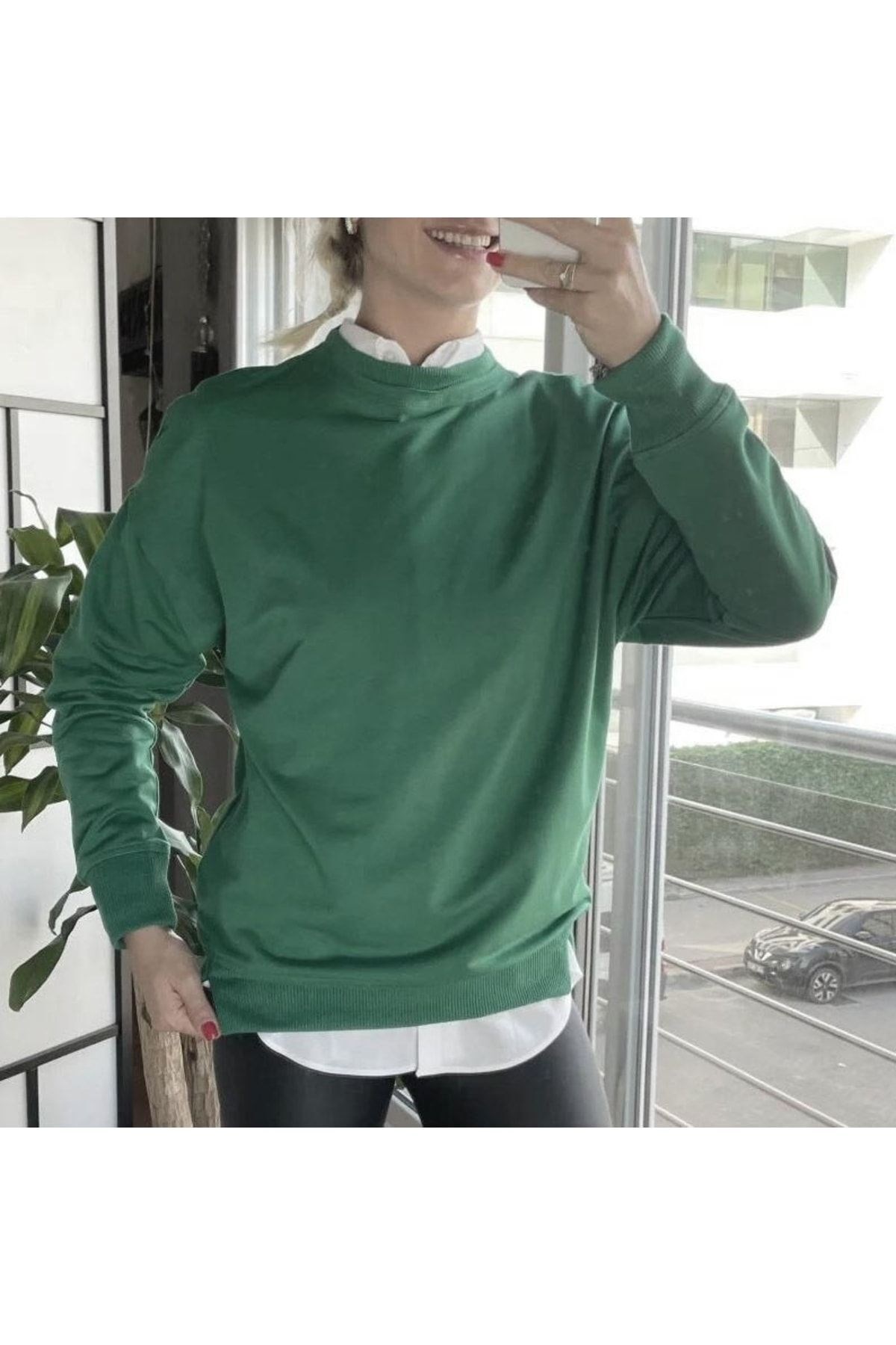 Unisex Yeşil Sweatshirt