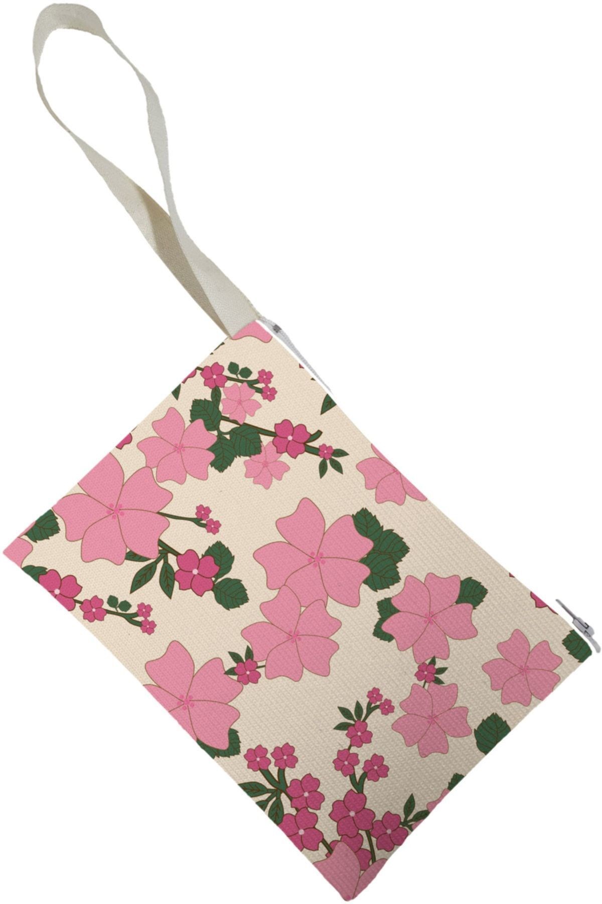 Unisex Yonca Desenli Portföy Clutch Çanta