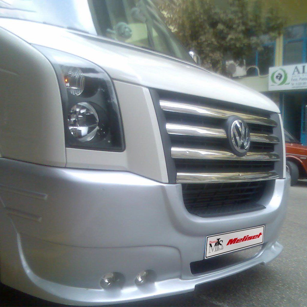 Volkswagen Crafter Çift Sisli Ön Tampon Geçme 2006-2012 Yılı ve Arasına Uyumludur