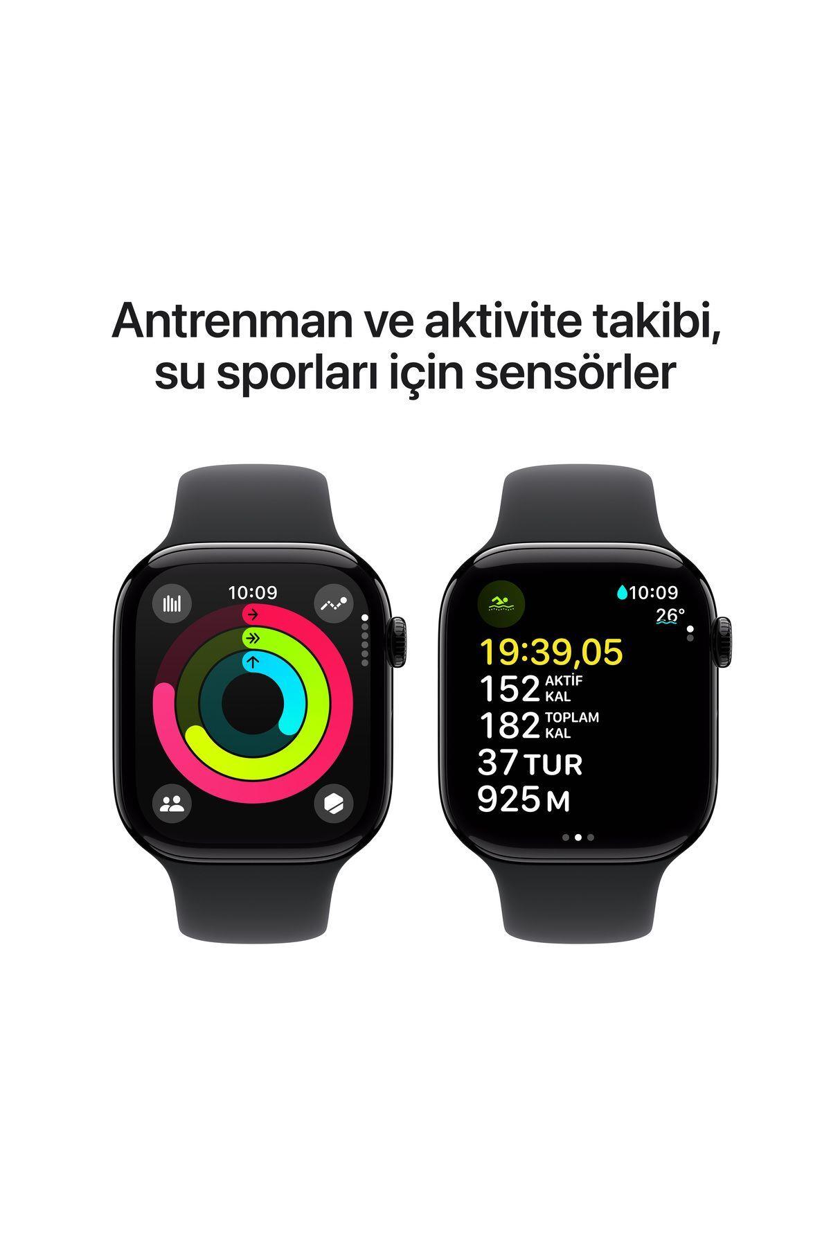 Watch Series 10 GPS 42mm Jet Black Aluminium Case with Black Sport Band - M/L