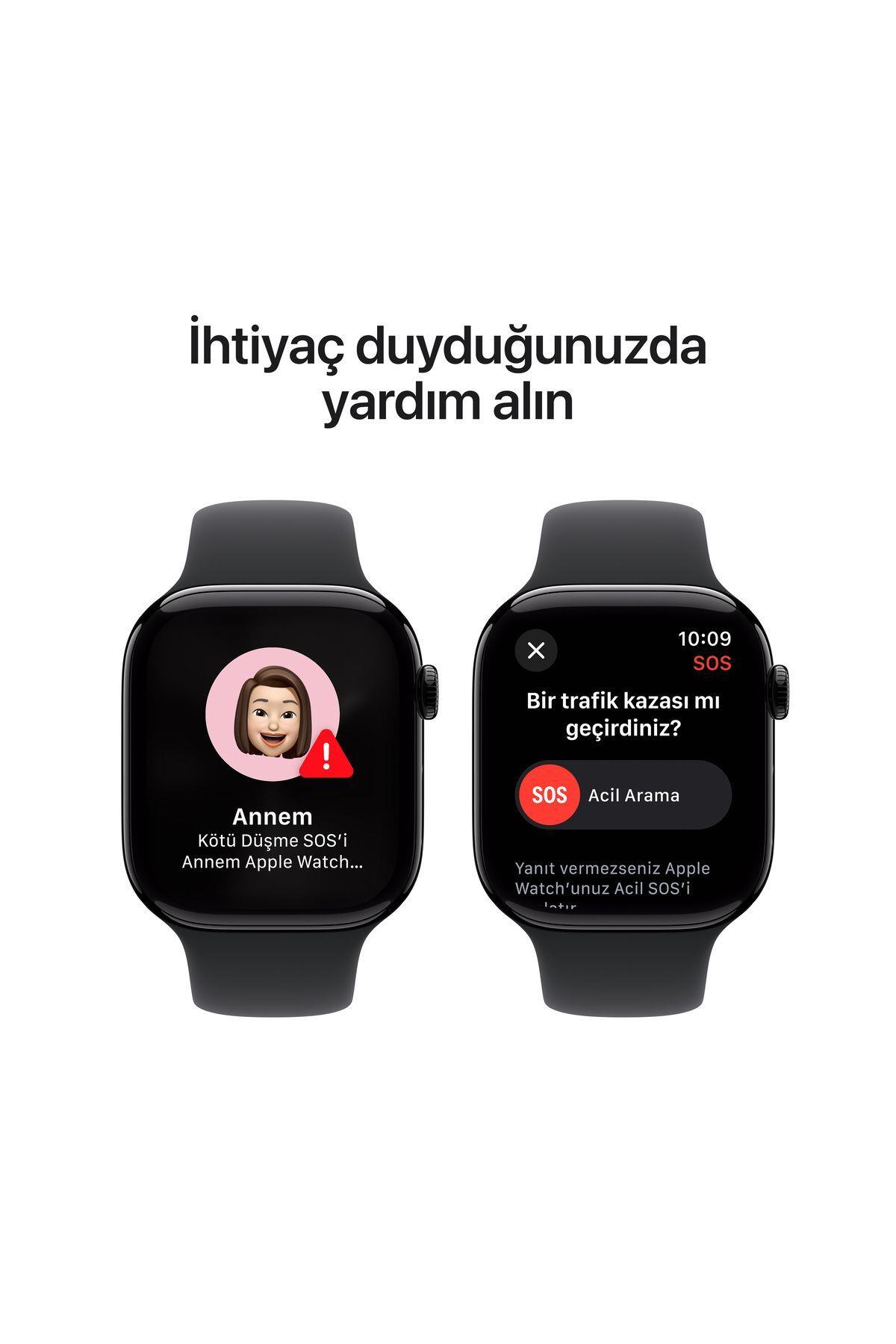 Watch Series 10 GPS 42mm Jet Black Aluminium Case with Black Sport Band - M/L