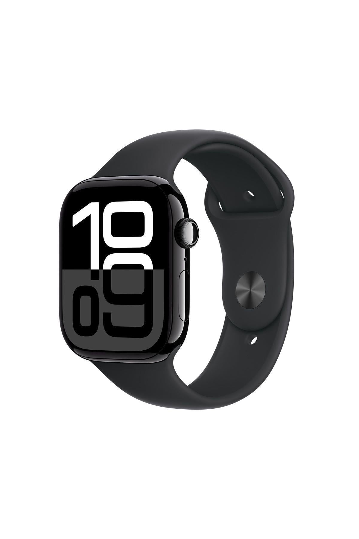 Watch Series 10 GPS 42mm Jet Black Aluminium Case with Black Sport Band - M/L
