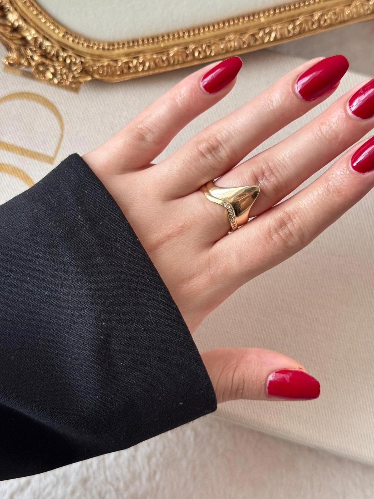 Wave Gold İkili Yüzük