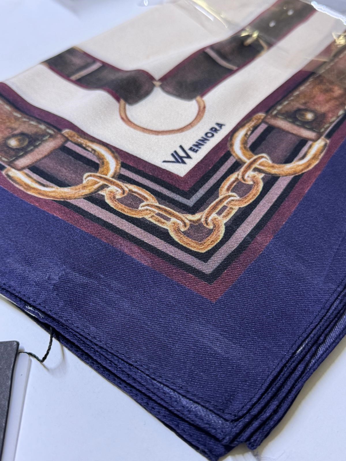 WENNORA Elegance Blend Kemer Desenli Şal