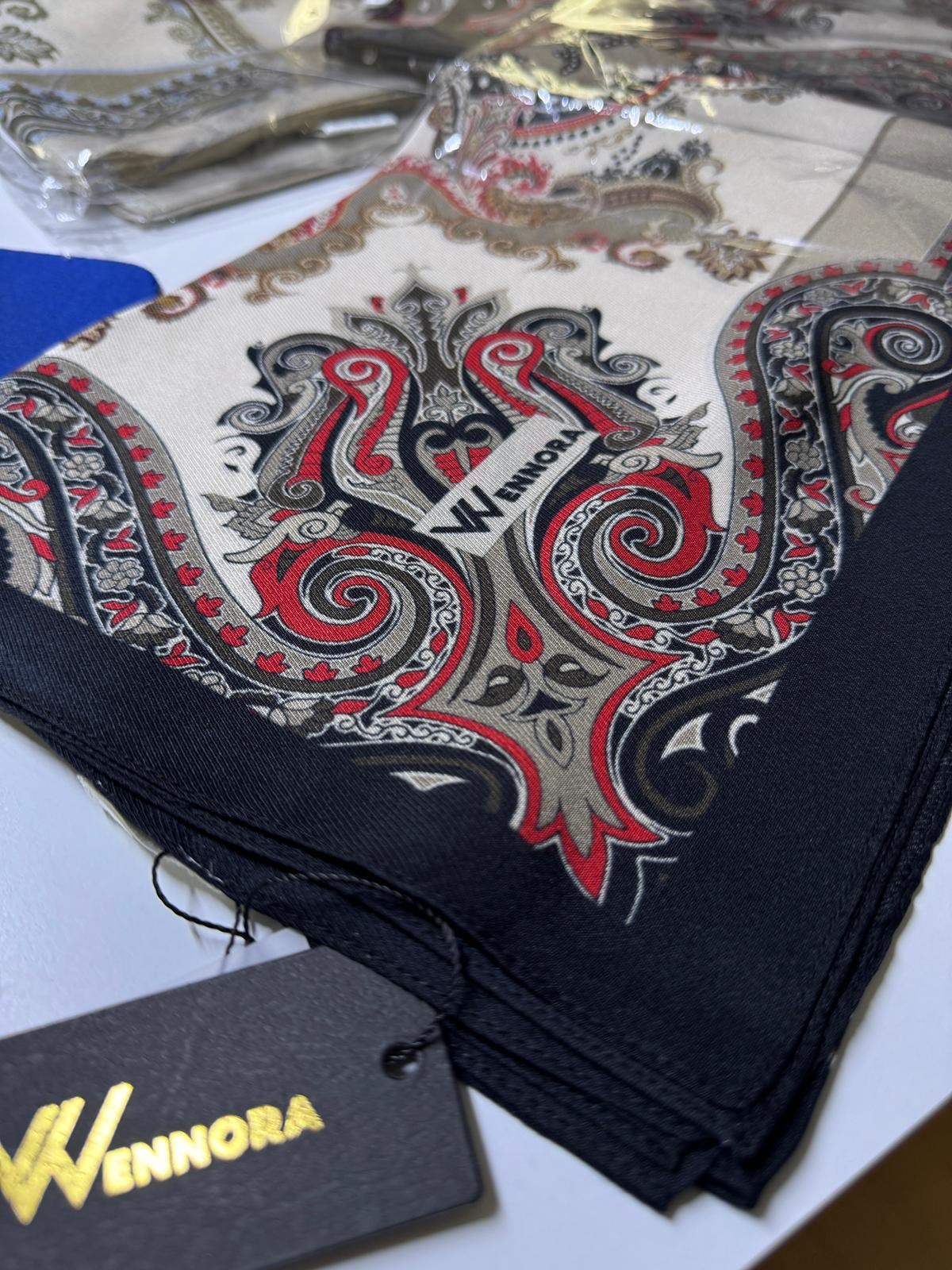 WENNORA Velvent Blend Etnik Desen Şal