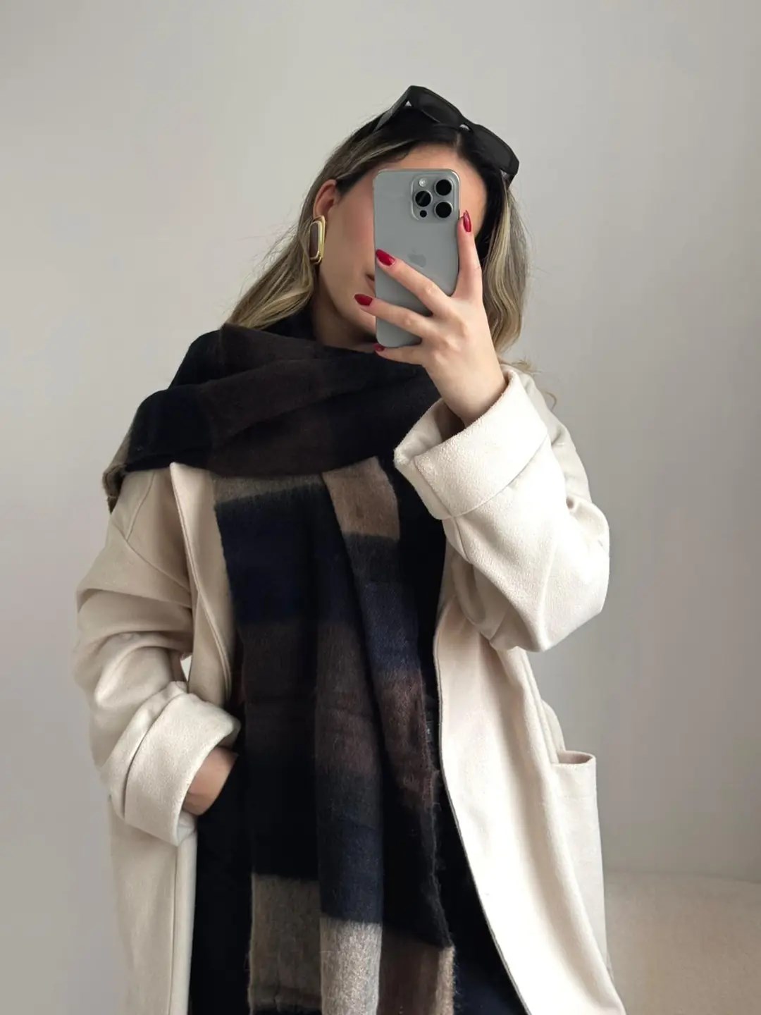 Yumuşak Dokulu Pinterest Atkı Gri
