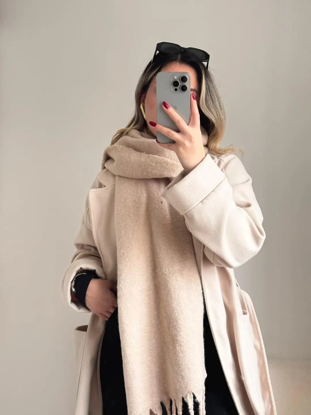 Yumuşak Dokulu Pinterest Atkı Gri