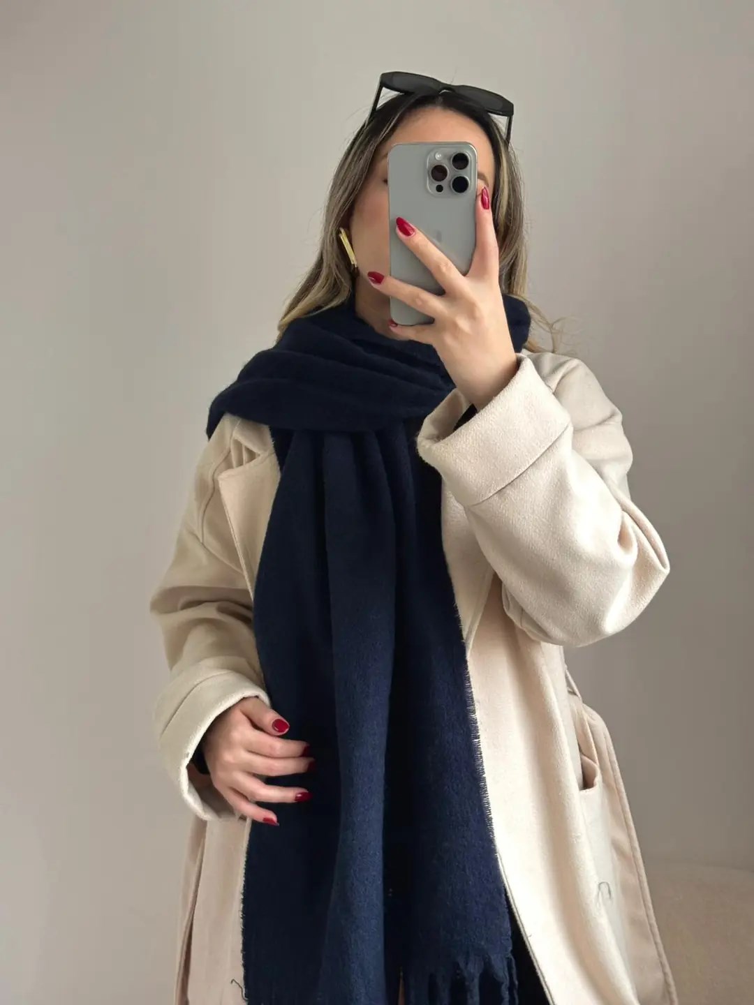 Yumuşak Dokulu Pinterest Atkı Gri