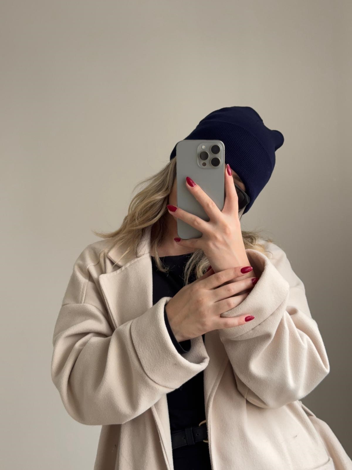 Yumuşak Pinterest Bere Lacivert