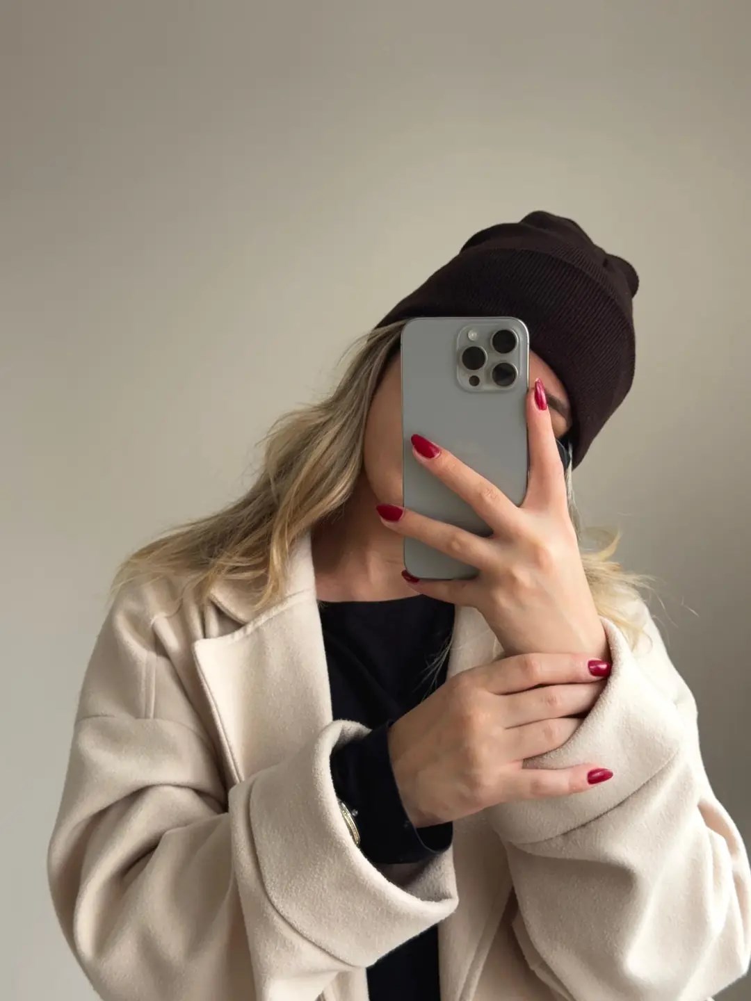 Yumuşak Pinterest Bere Siyah