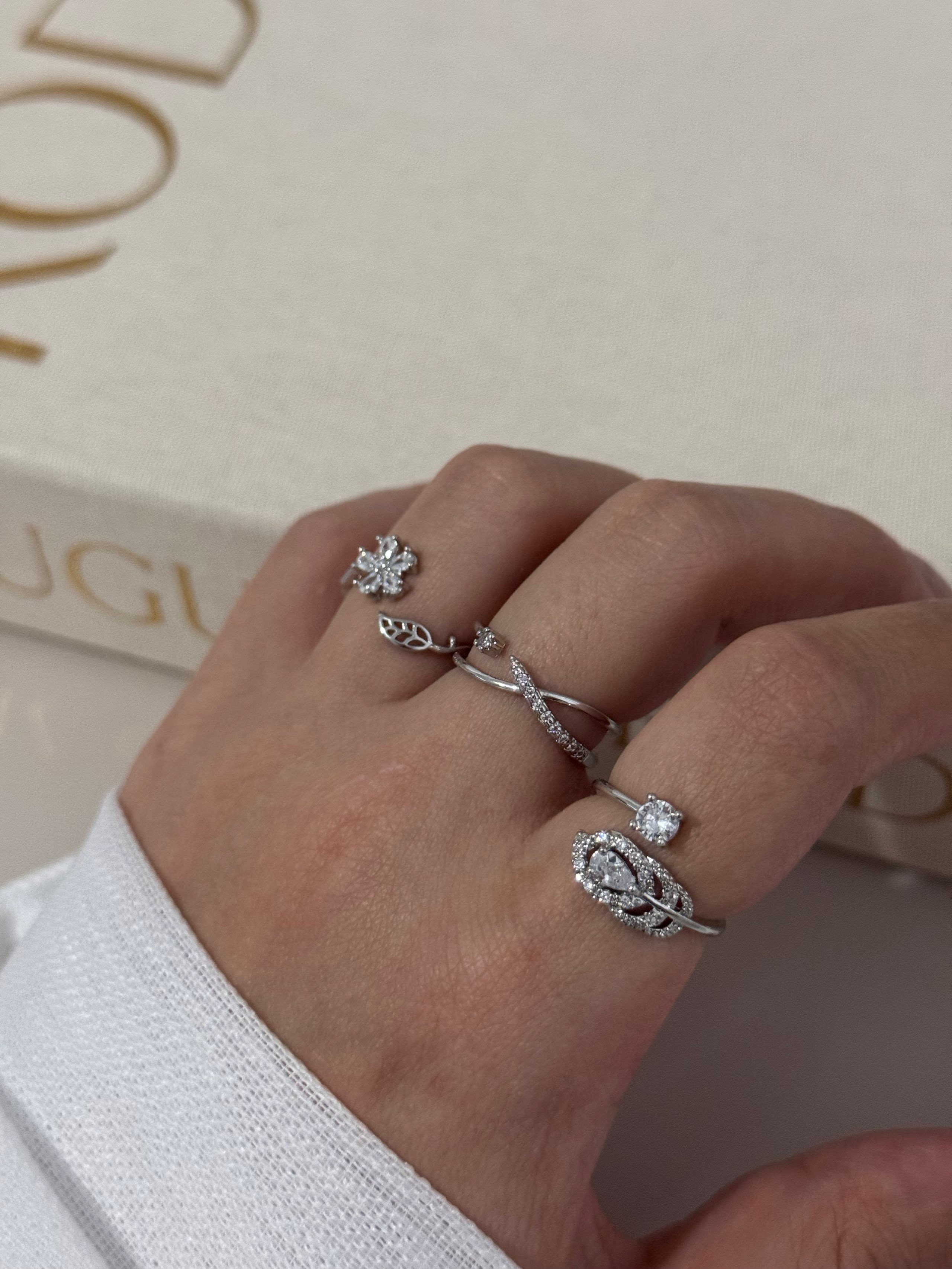 Zirkon Taşlı Yüzük Seti
