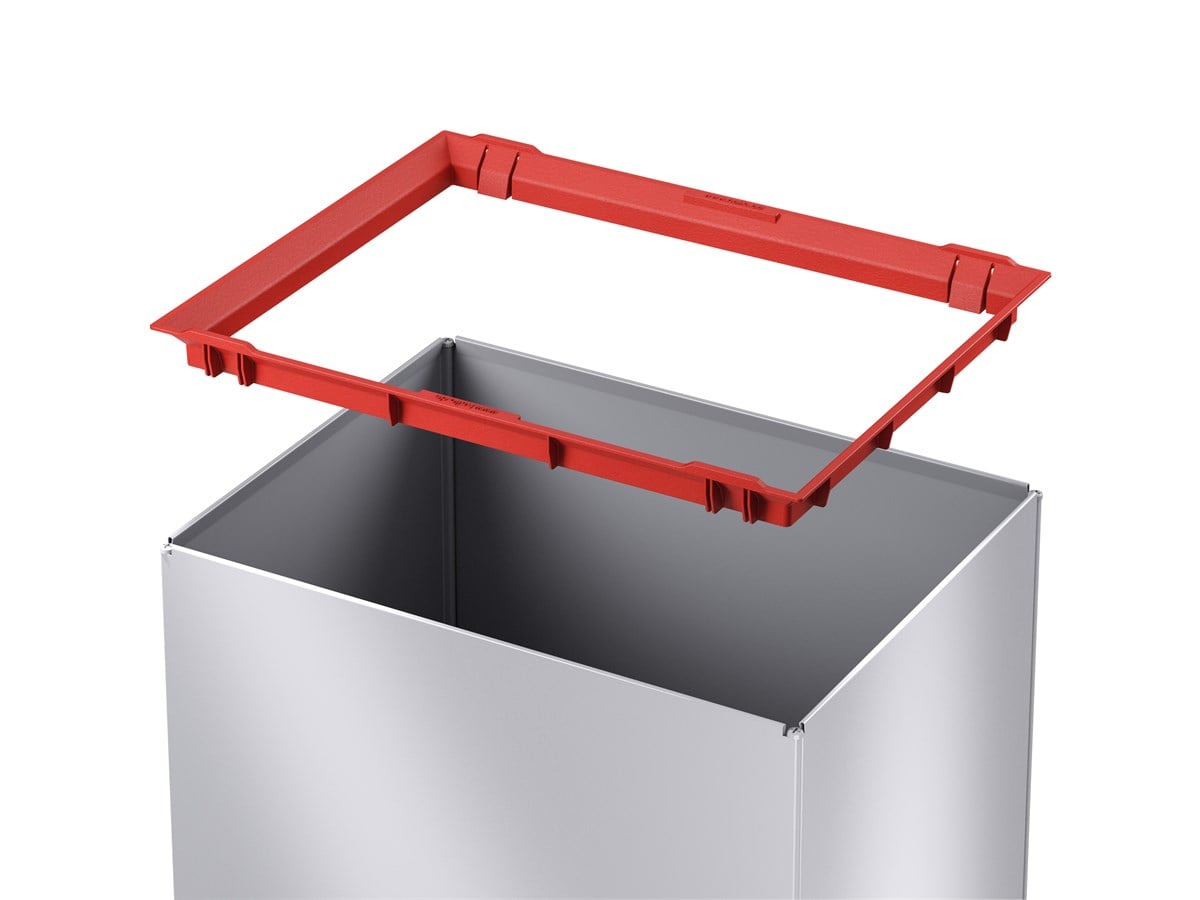 Hailo Big-Box Swing XL Çöp Kutusu Metalik Gri
