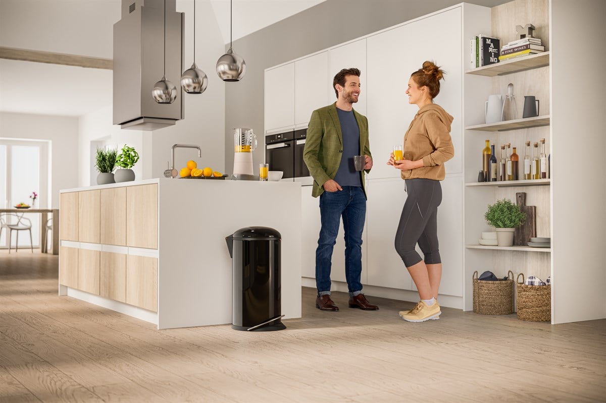 Hailo Harmony L Pedallı Çöp Kutusu Siyah