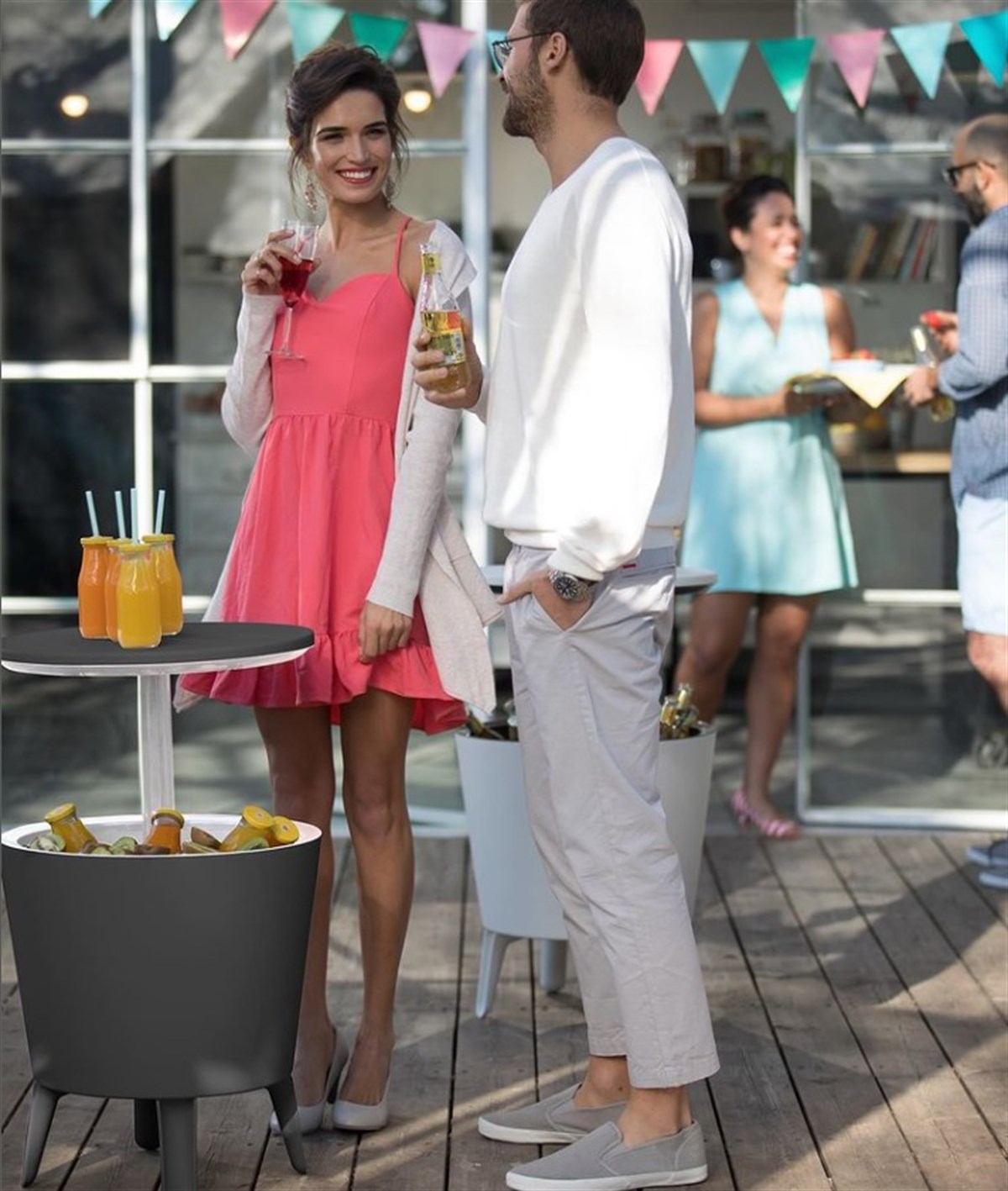 Keter Cool Bar Yan Sehpa Soğutucu Bistro