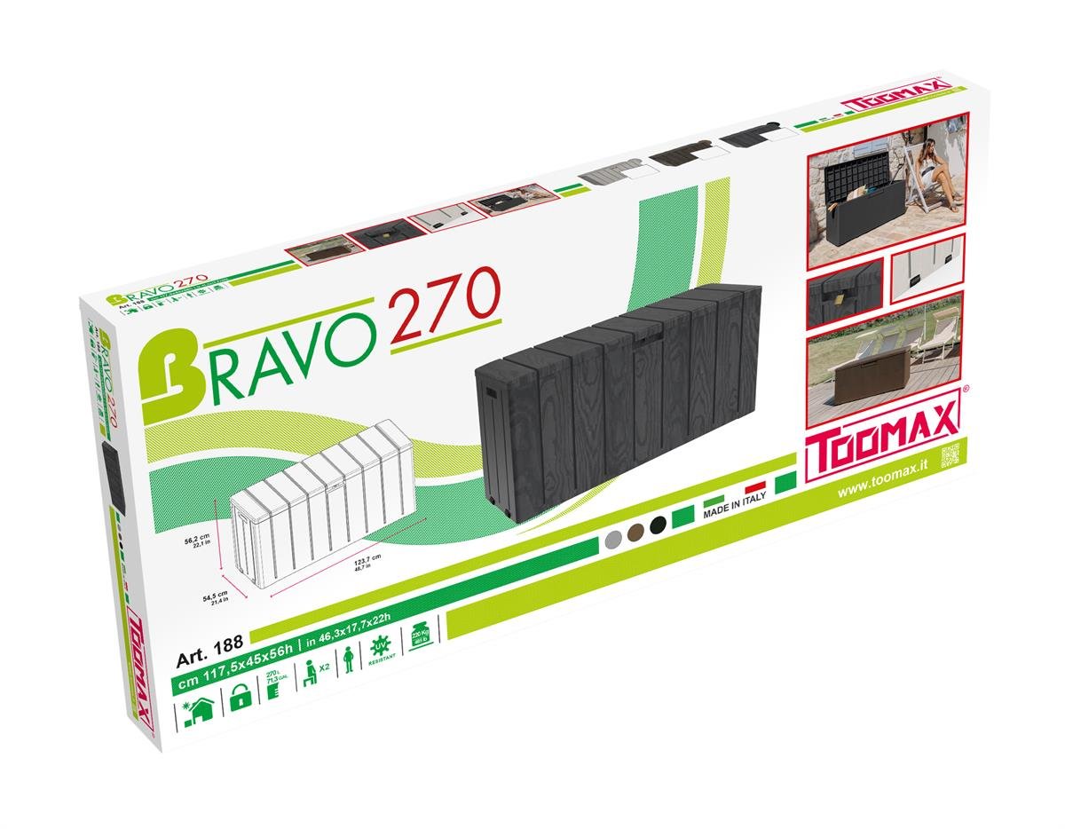 MULTIBOX BRAVO 270 -Depolama Sandığı - Antrasit