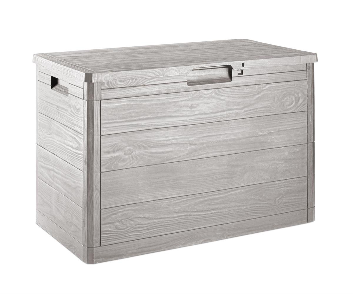 MULTIBOX WOODY'S 160 - Bahçe depolama Sandığı-Gri