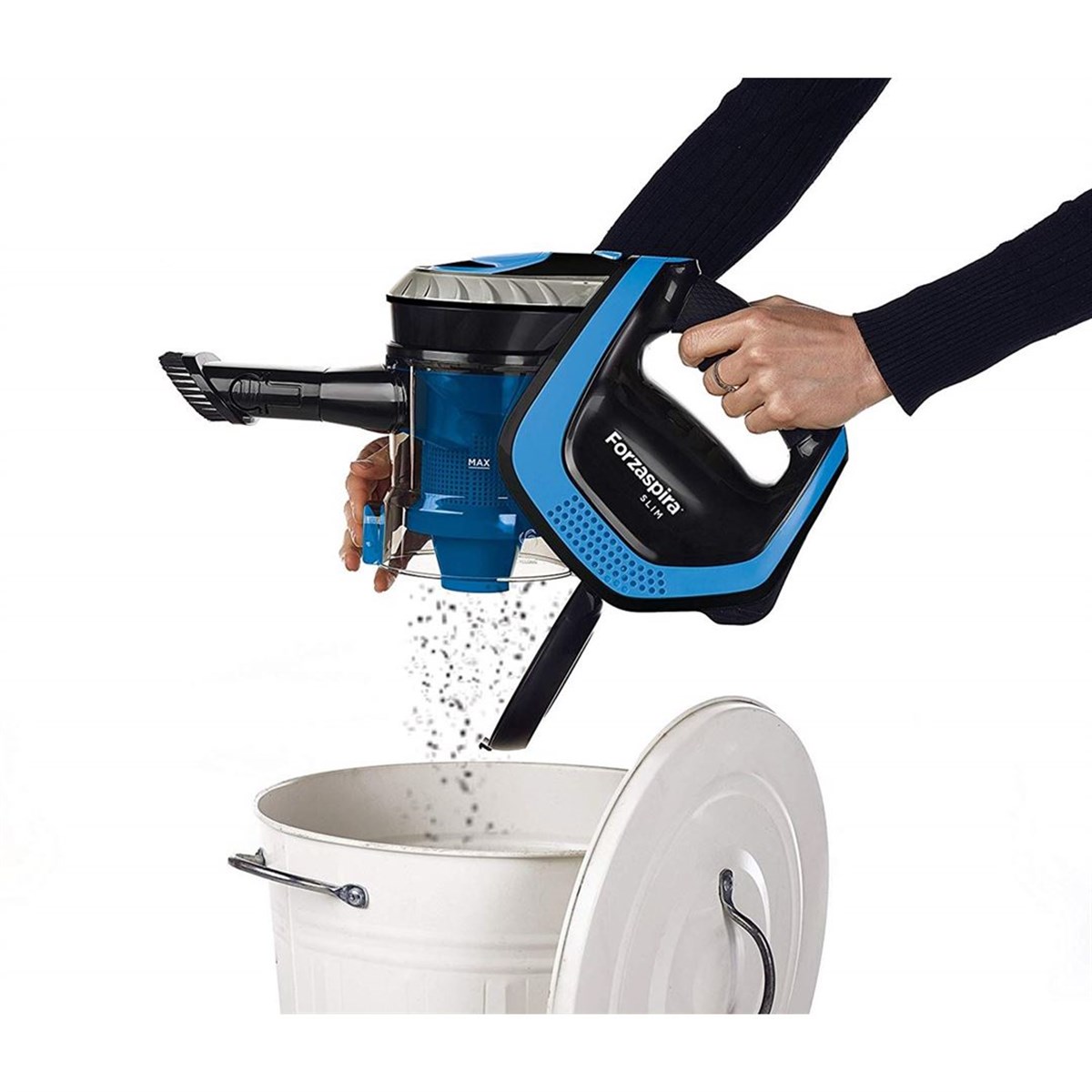 Polti Forzaspira Slim SR100 21,9V Şarjlı Dik Süpürge Mavi Yeni Nesil