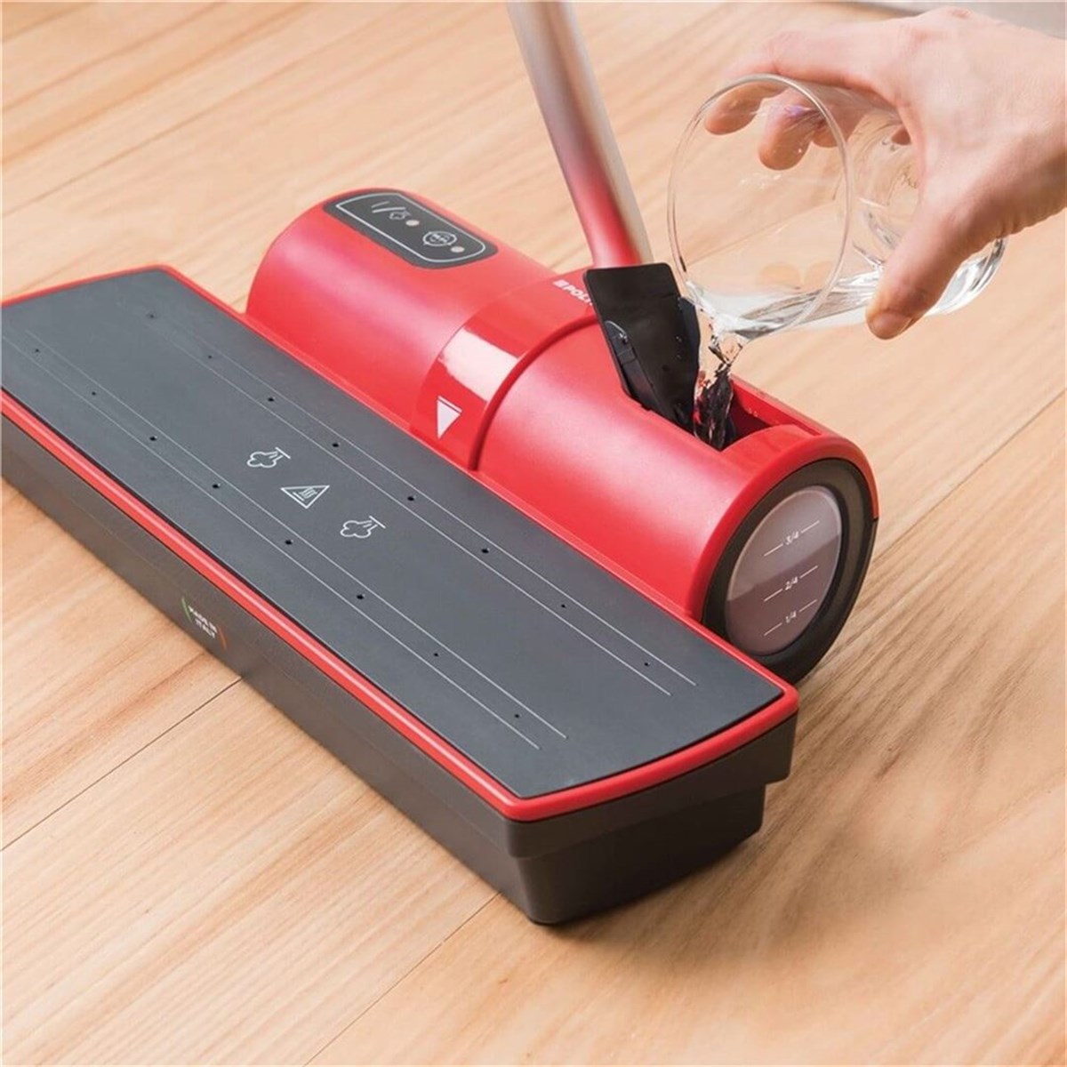 Polti Moppy Red Extra Dust Kablosuz Buharlı Temizleyici Paspas