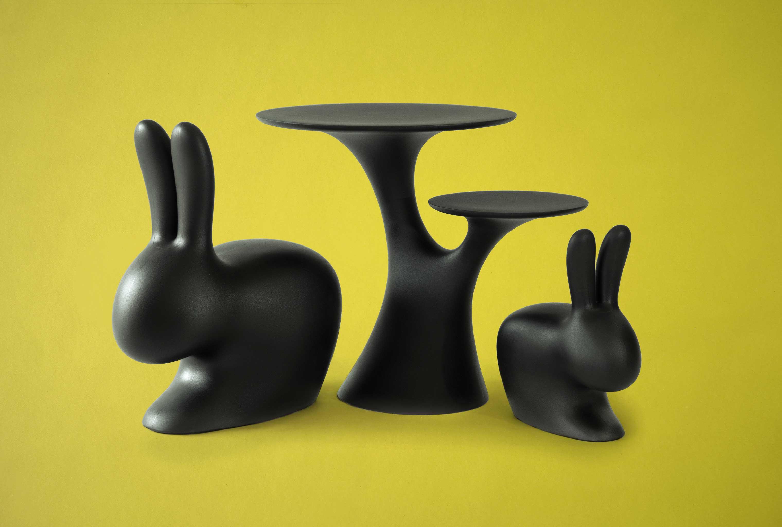 Qeeboo Rabbit Tree Black