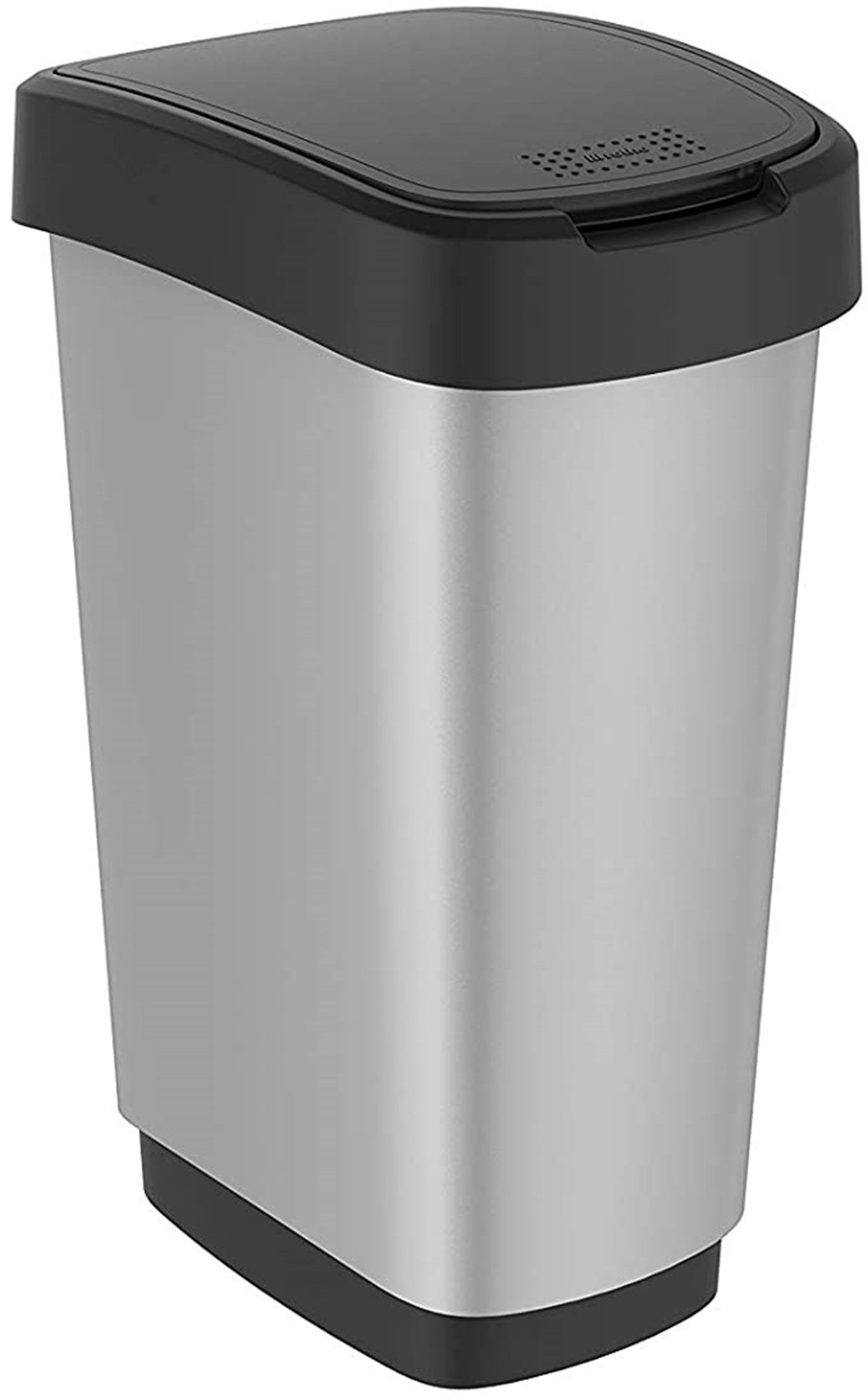 Rotho Swing Çöp Kutusu 50L Metalik, Gri