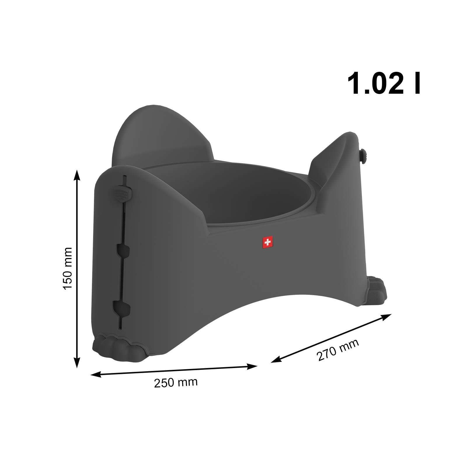 Sammy Adjustable Bowl Antrasit
