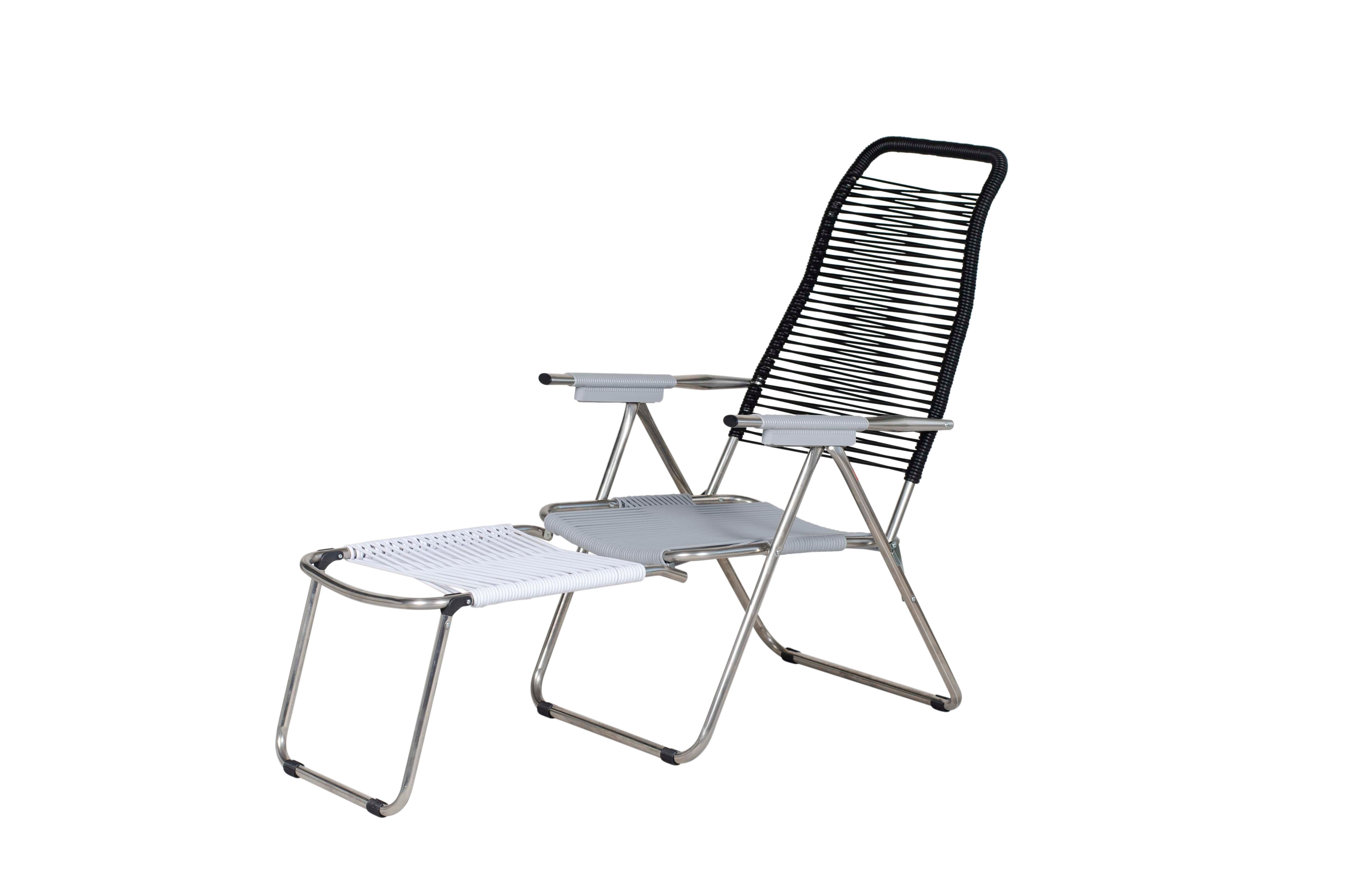 Spaghetti Uzanma Koltuğu - Siyah/Gri/Beyaz/Gri