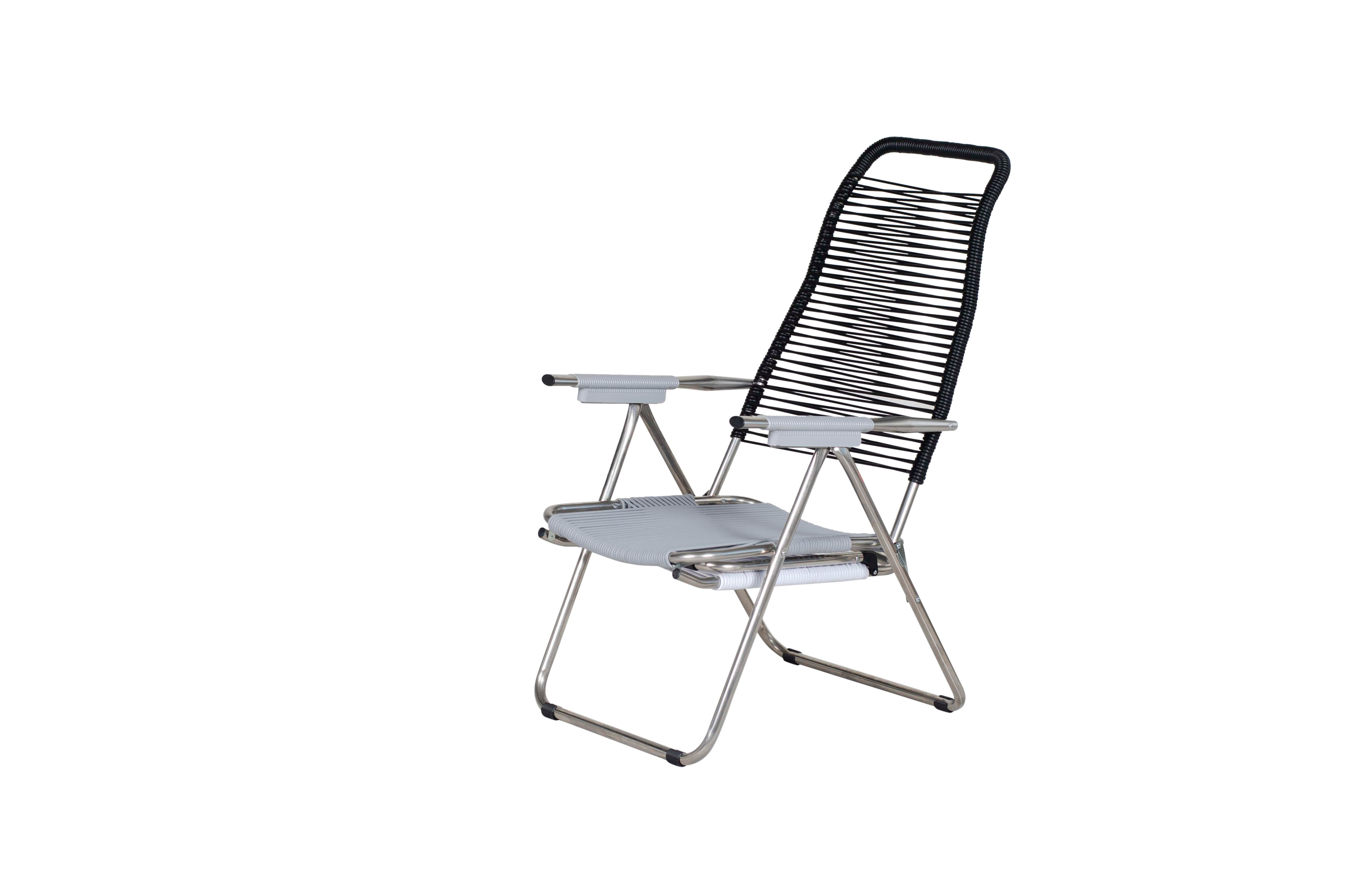 Spaghetti Uzanma Koltuğu - Siyah/Gri/Beyaz/Gri