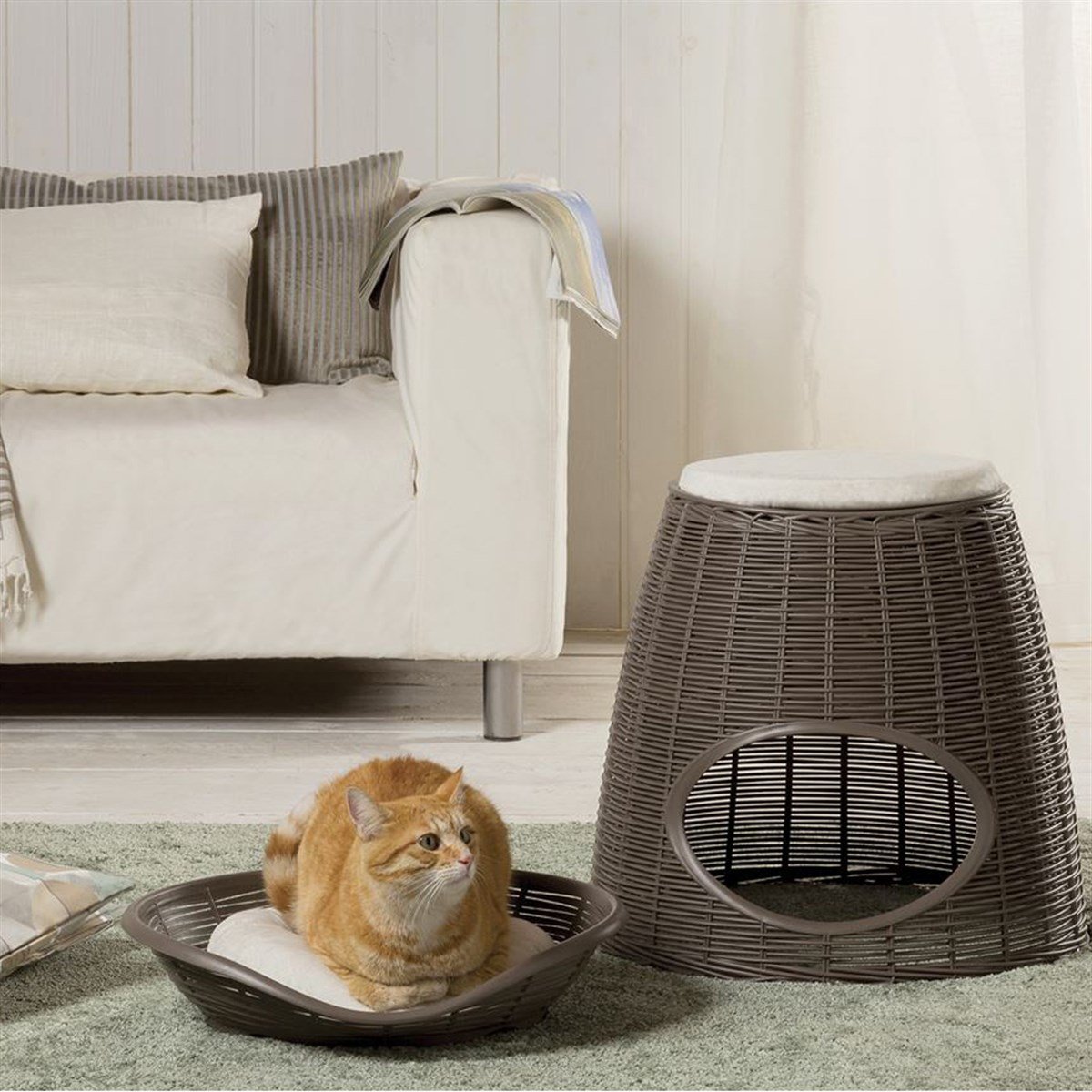 Toomax Dekoratif Kedi/Köpek Evi (Kahverengi)