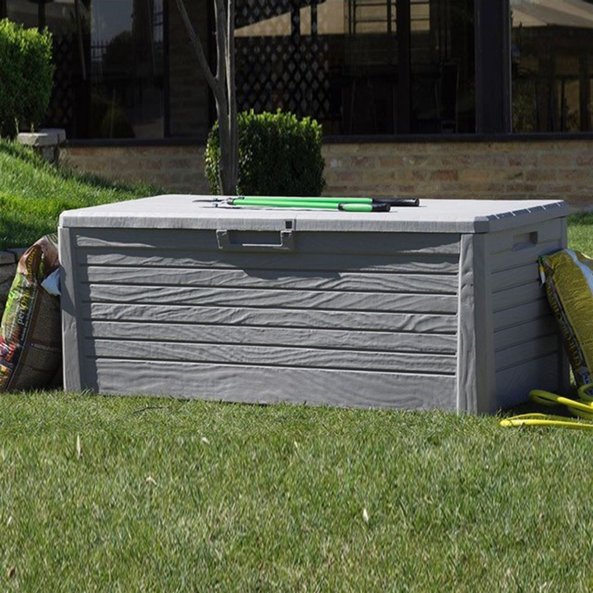 Toomax Florida 550L Bahçe, Balkon, Depolama Sandığı, Dolabı Gri